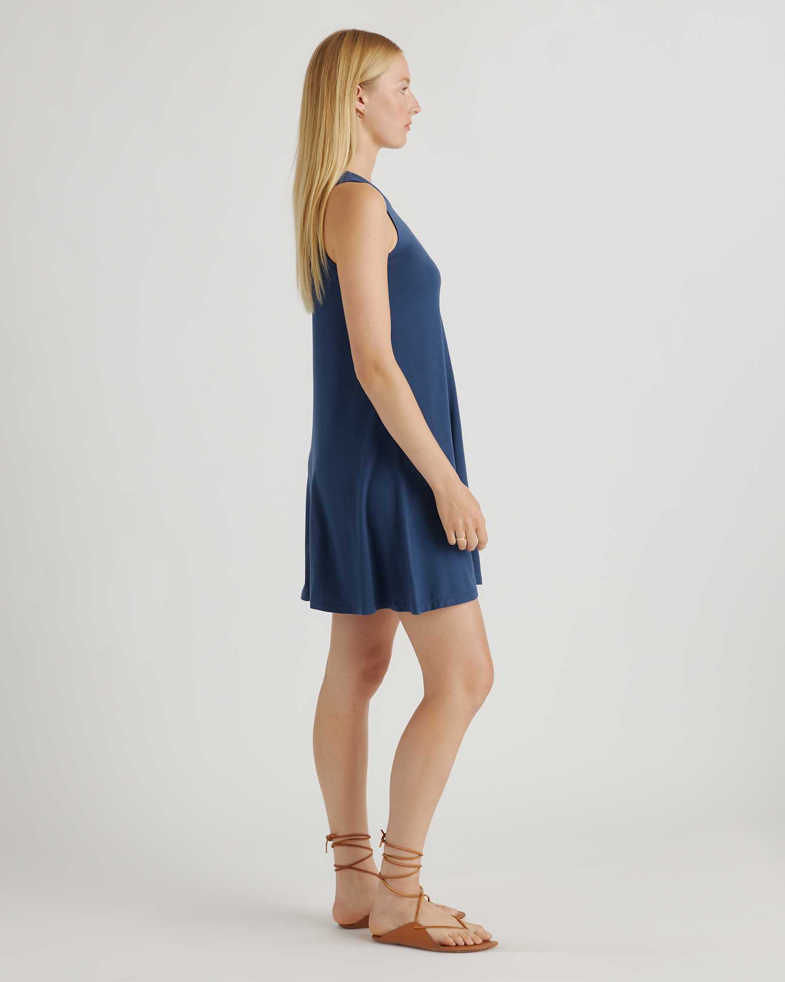 Tencel Jersey Mini Swing Dress Tencel Jersey Mini Swing Dress