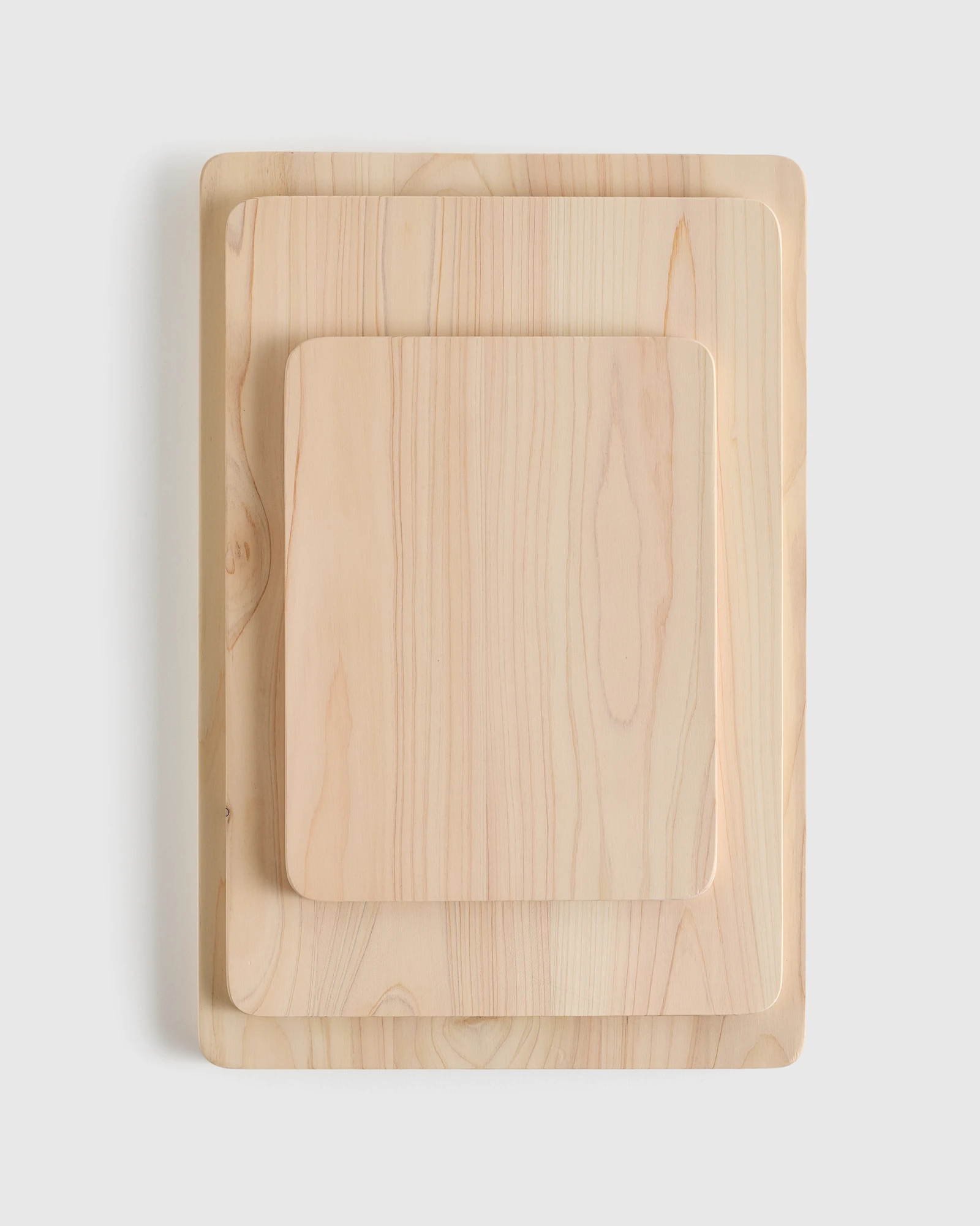 Hinoki Wood Cutting Boards, Set of 3
