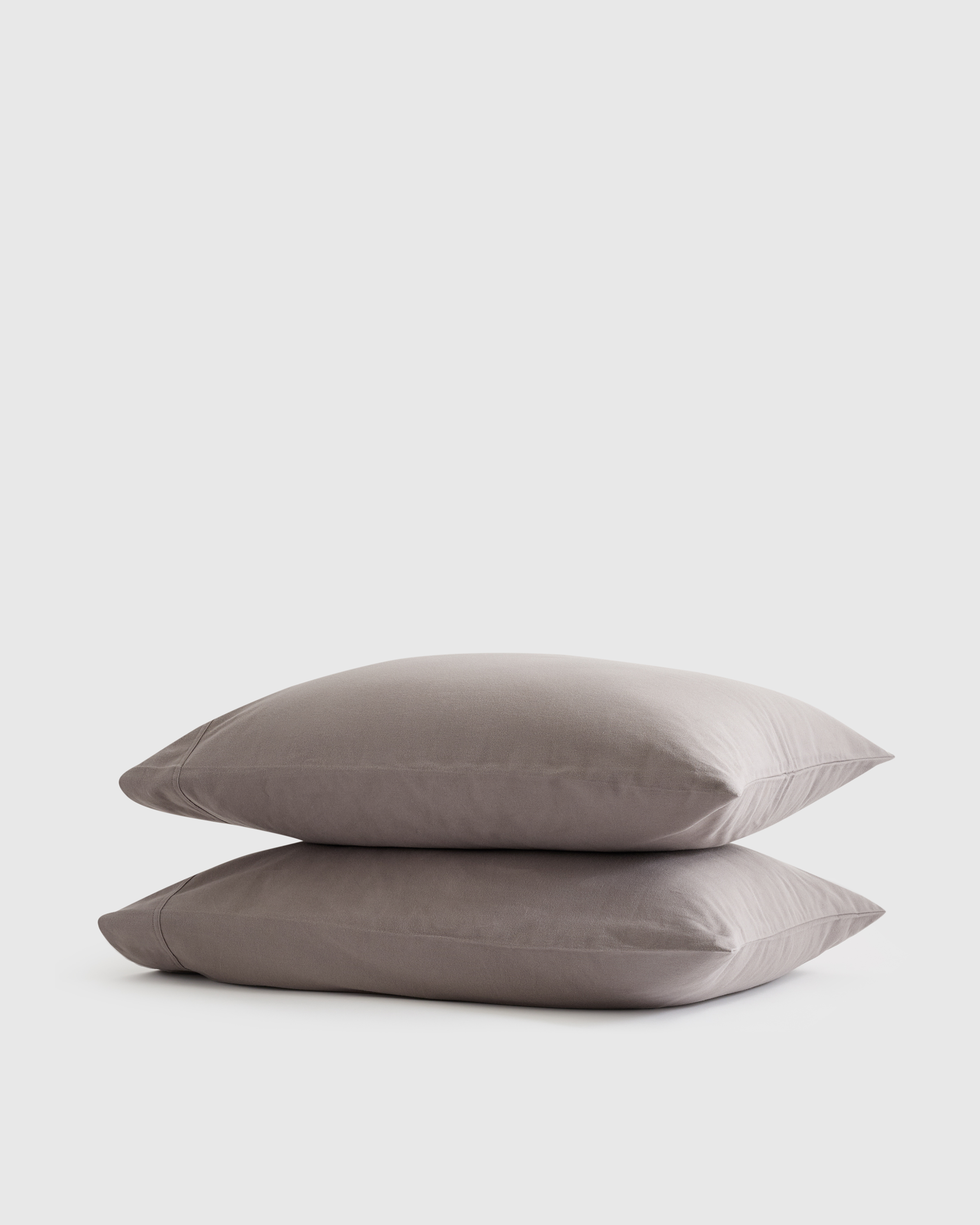 Grey Luxury Organic Flannel Pillowcase Set