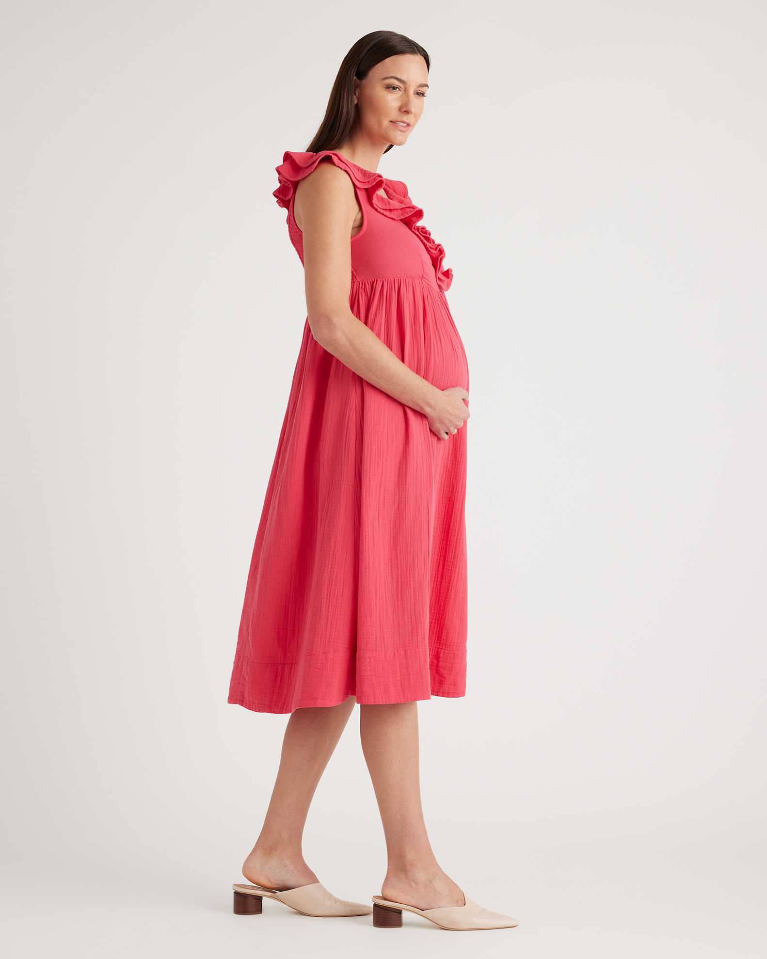 cotton dresses for pregnant ladies Cotton Maternity Clothing