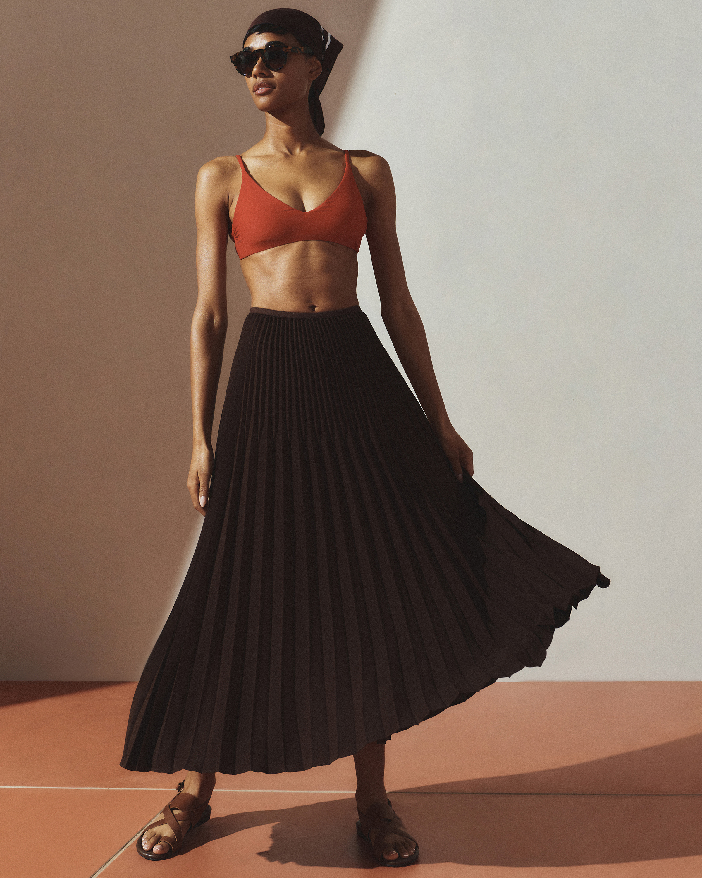 Pleated Matte Midi Skirt | Quince Canada Pleated Matte Midi Skirt | Quince Canada