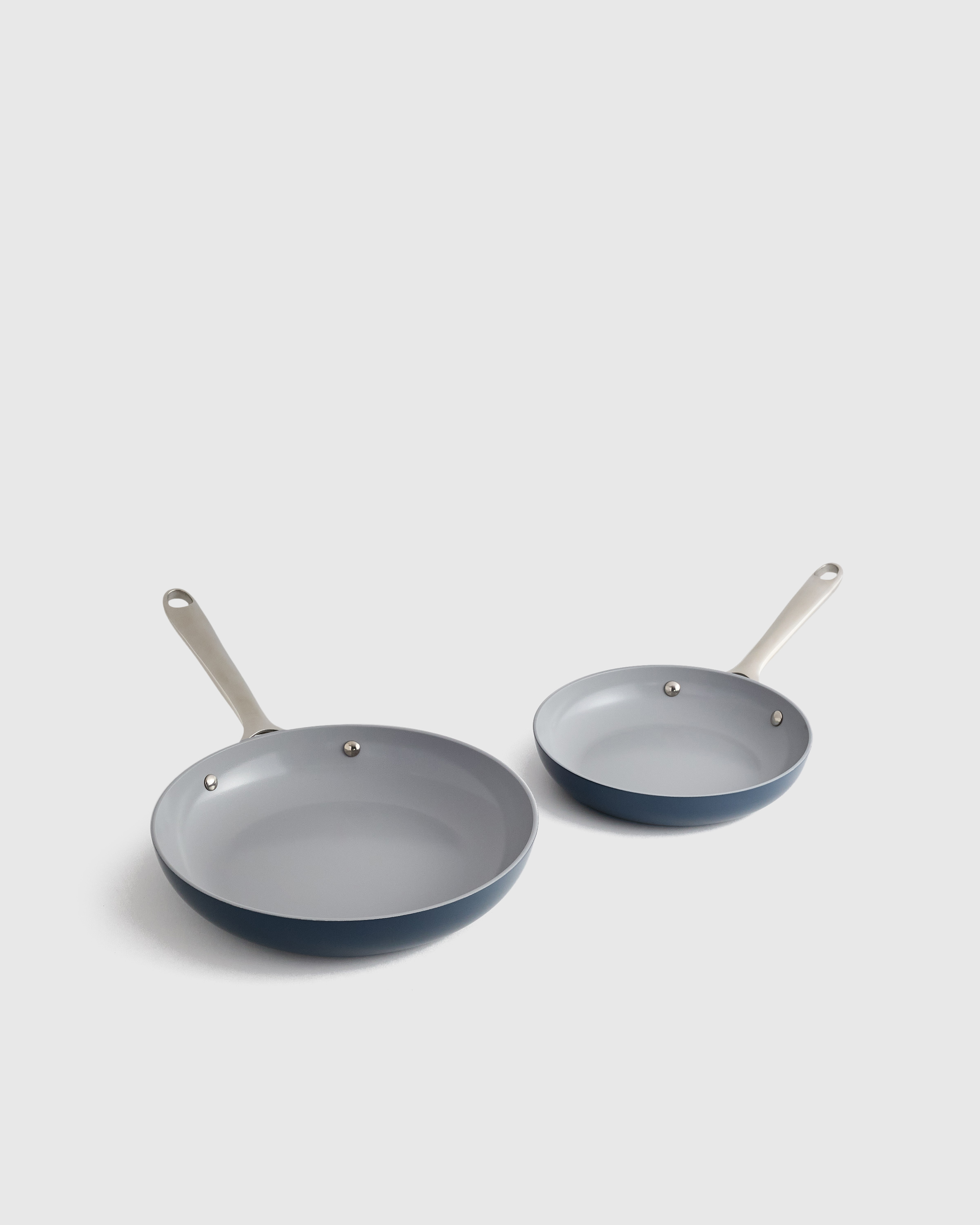 Navy Ceramic Nonstick Frying Pan Set	