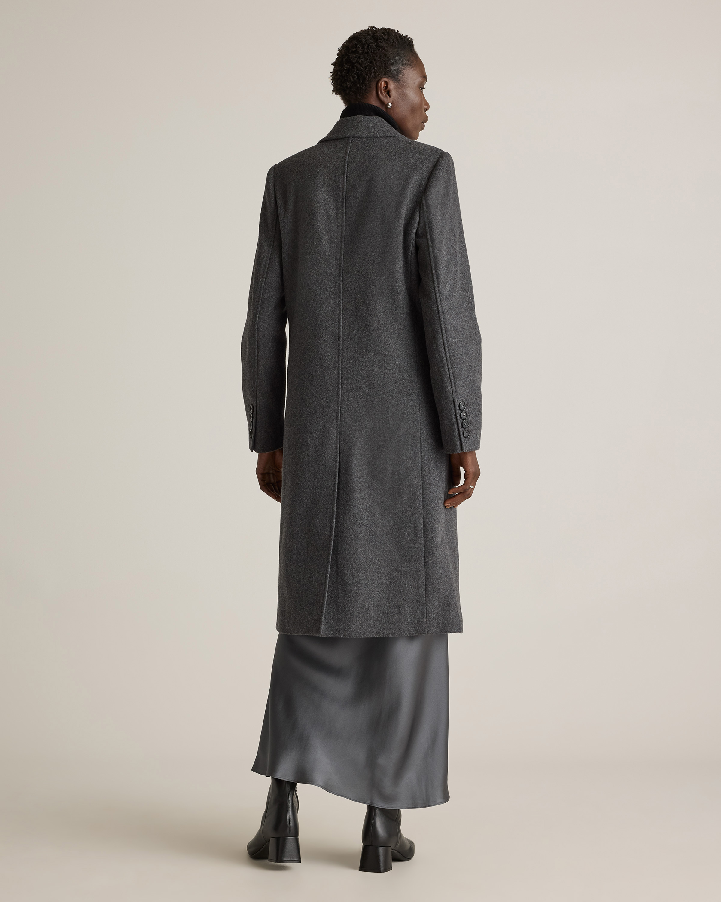 Italian Wool Double-Breasted Coat