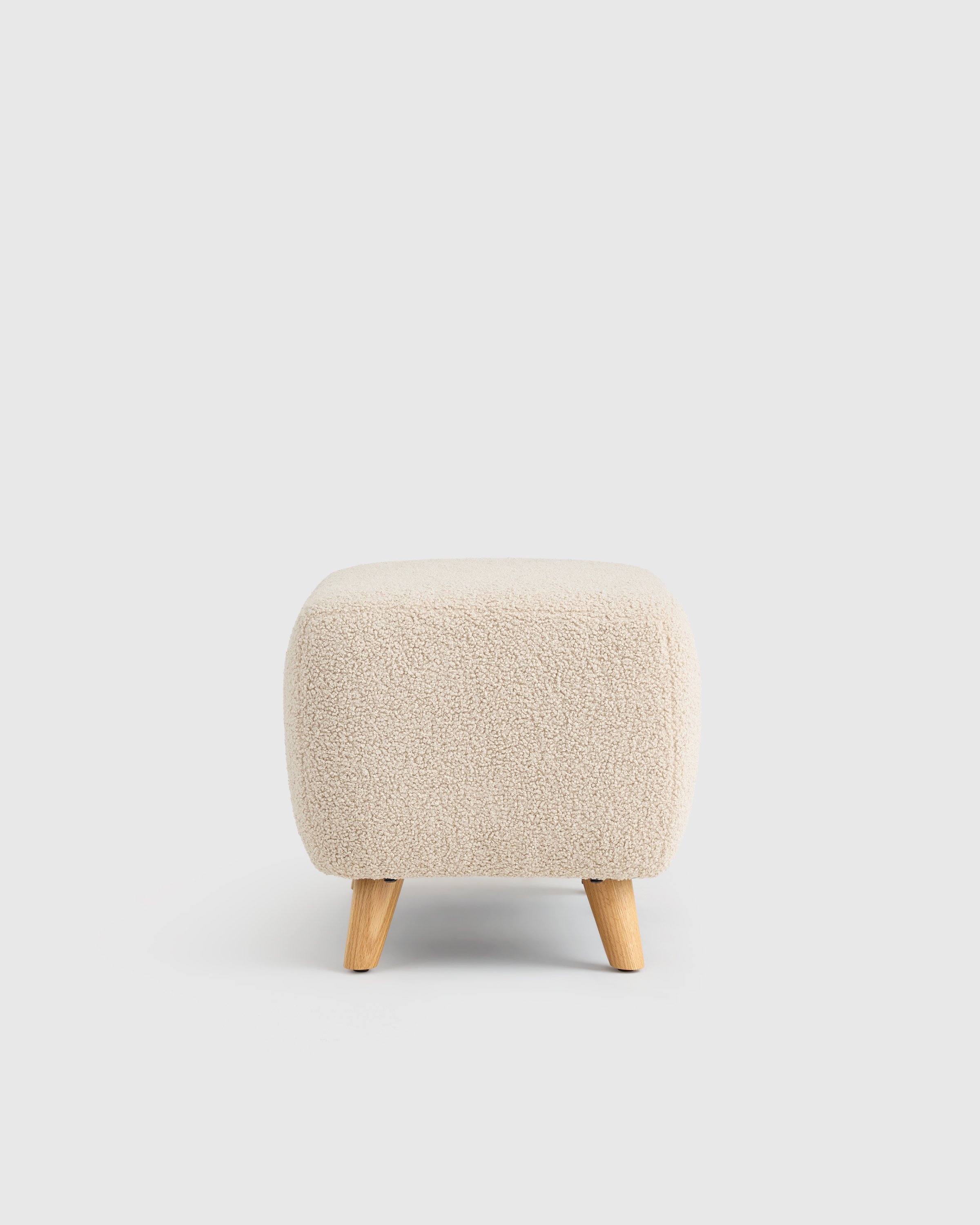 Teddy Boucle Ottoman - thumbnail 4