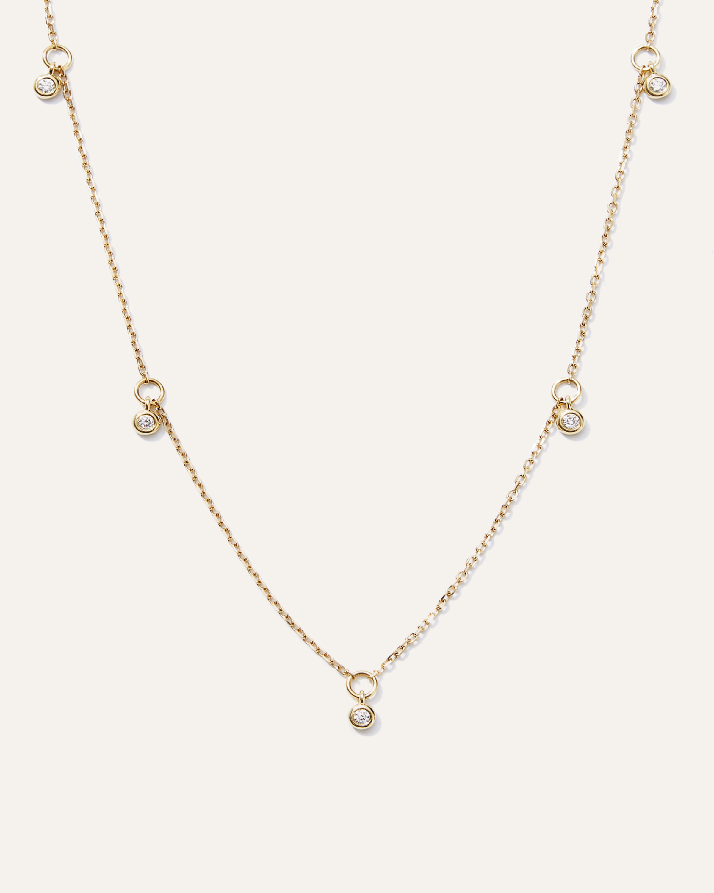 ネックレス・ペンダント STONEHENgE SHe 14K diamond necklace SA24D40U4W StoneHenge SHe 14K Necklace U0092 14K Rose Gold Cubic