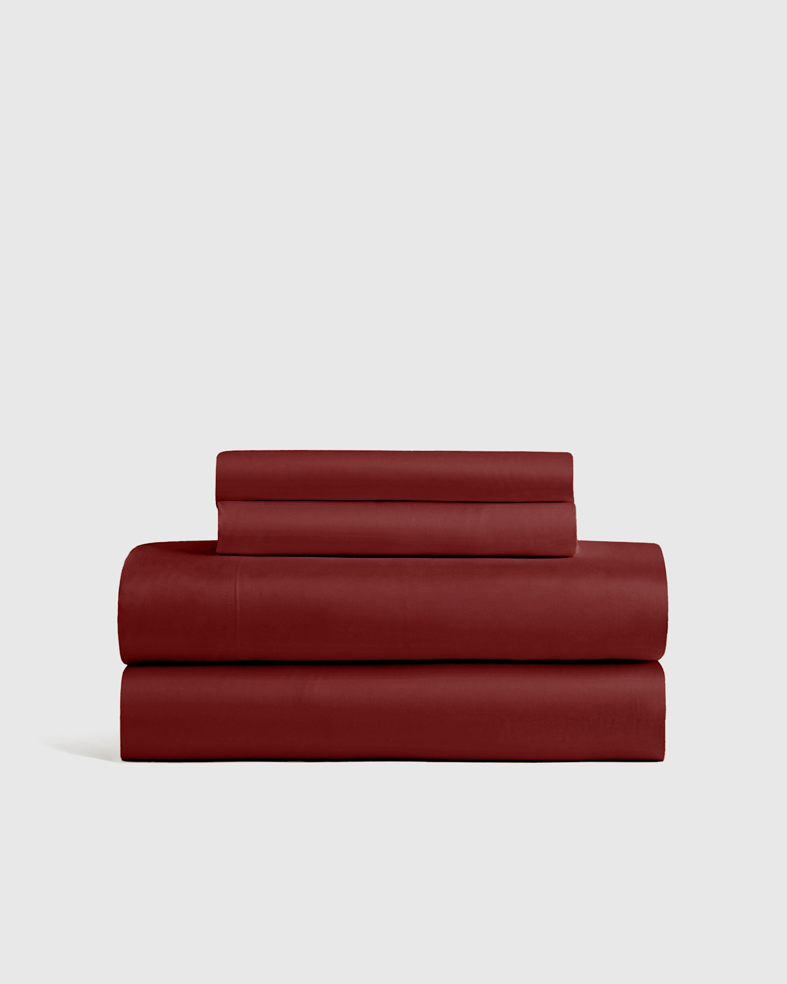 Quince Organic Bamboo Viscose Sheet Set (King, Burgundy)