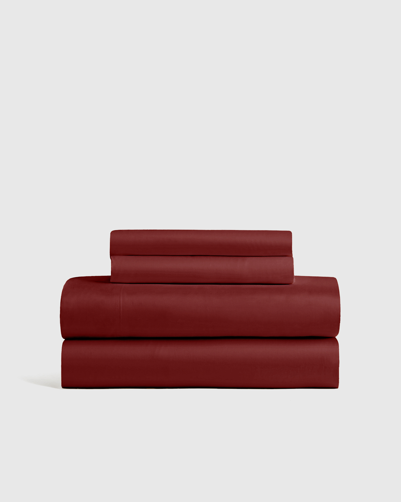 Bamboo Sheet Set - With Flat Sheet, Burgundy