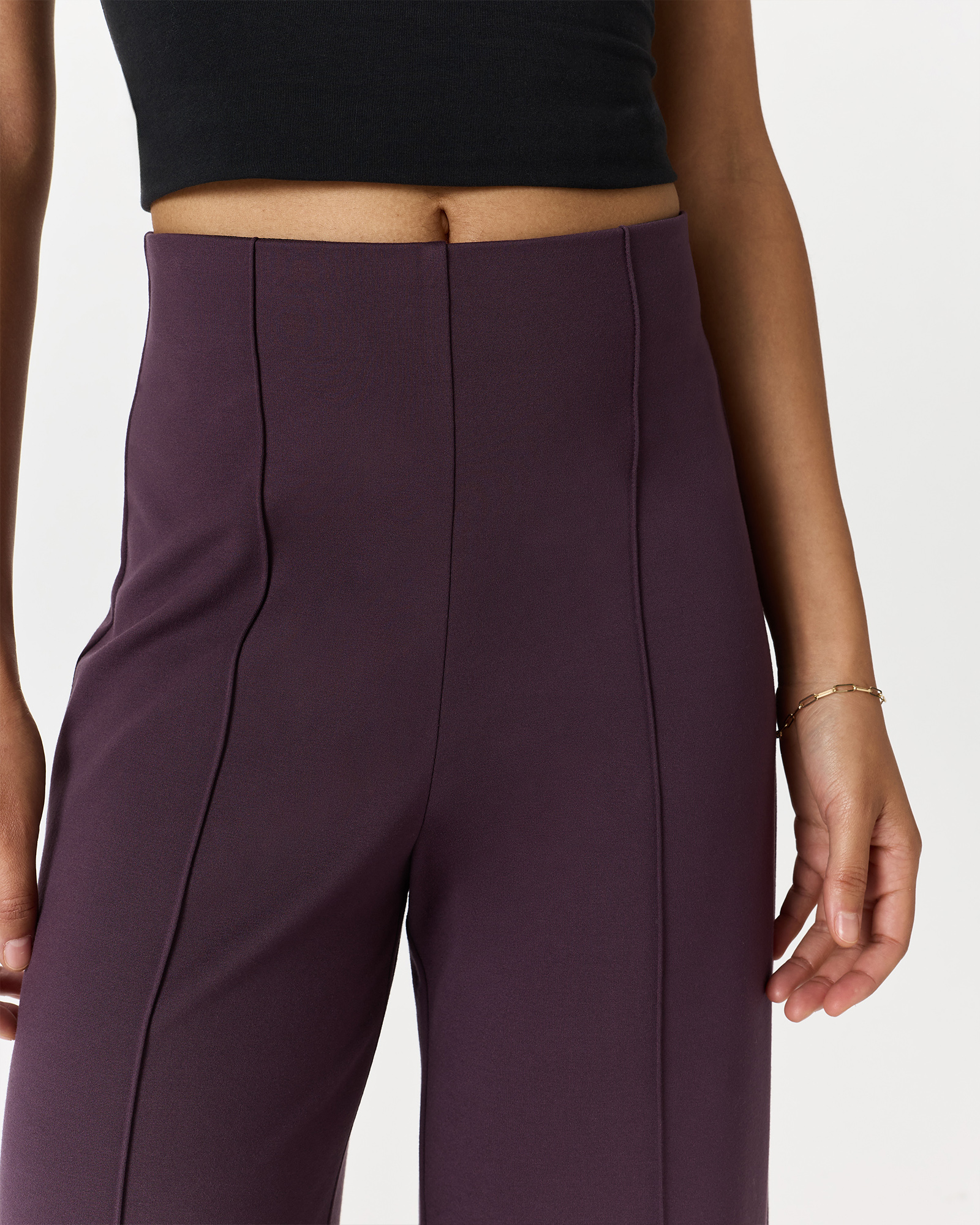Ultra-Stretch Ponte Super Wide Leg Pants - 32 display picture 1