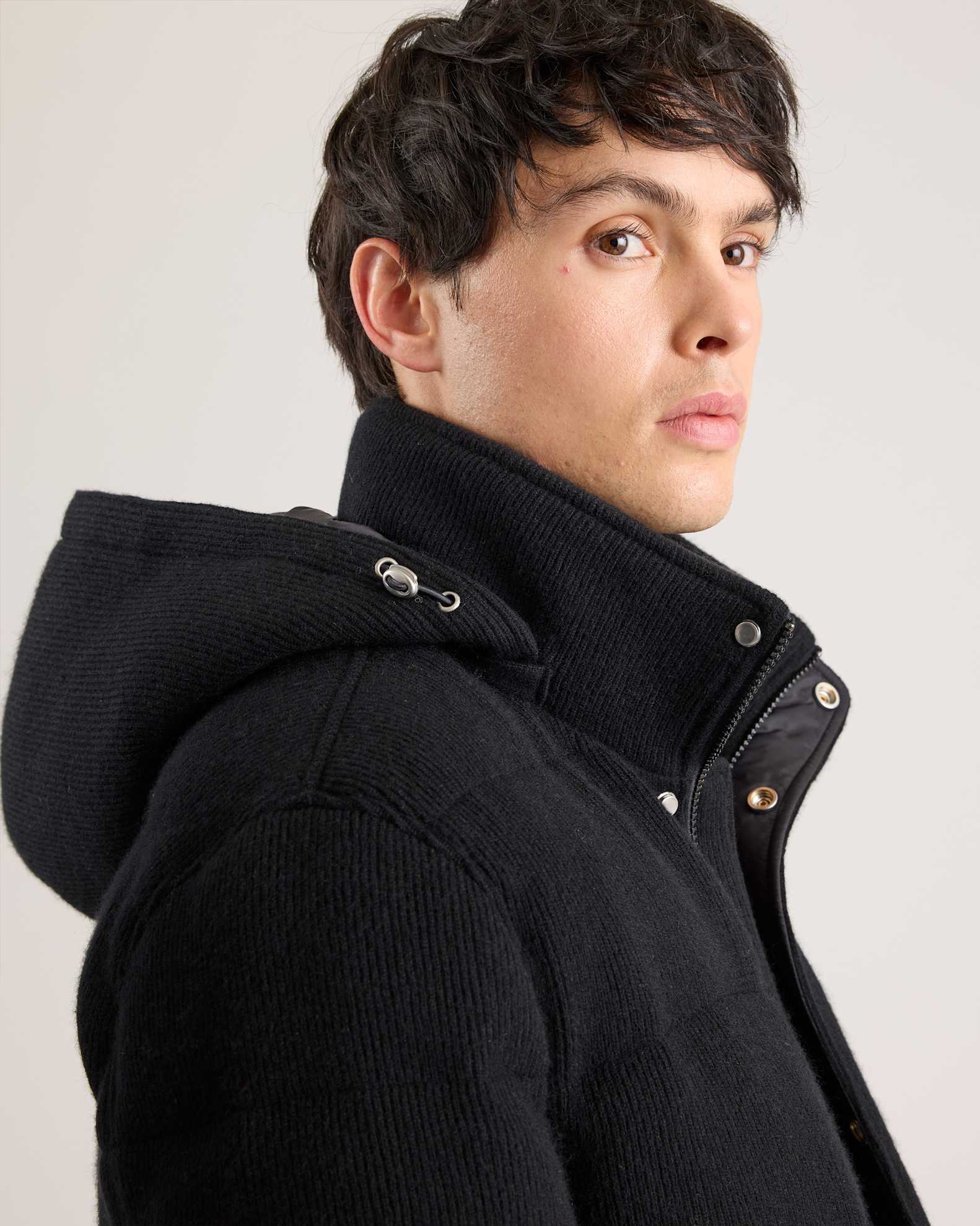 Mongolian Cashmere Puffer Coat - Main Image