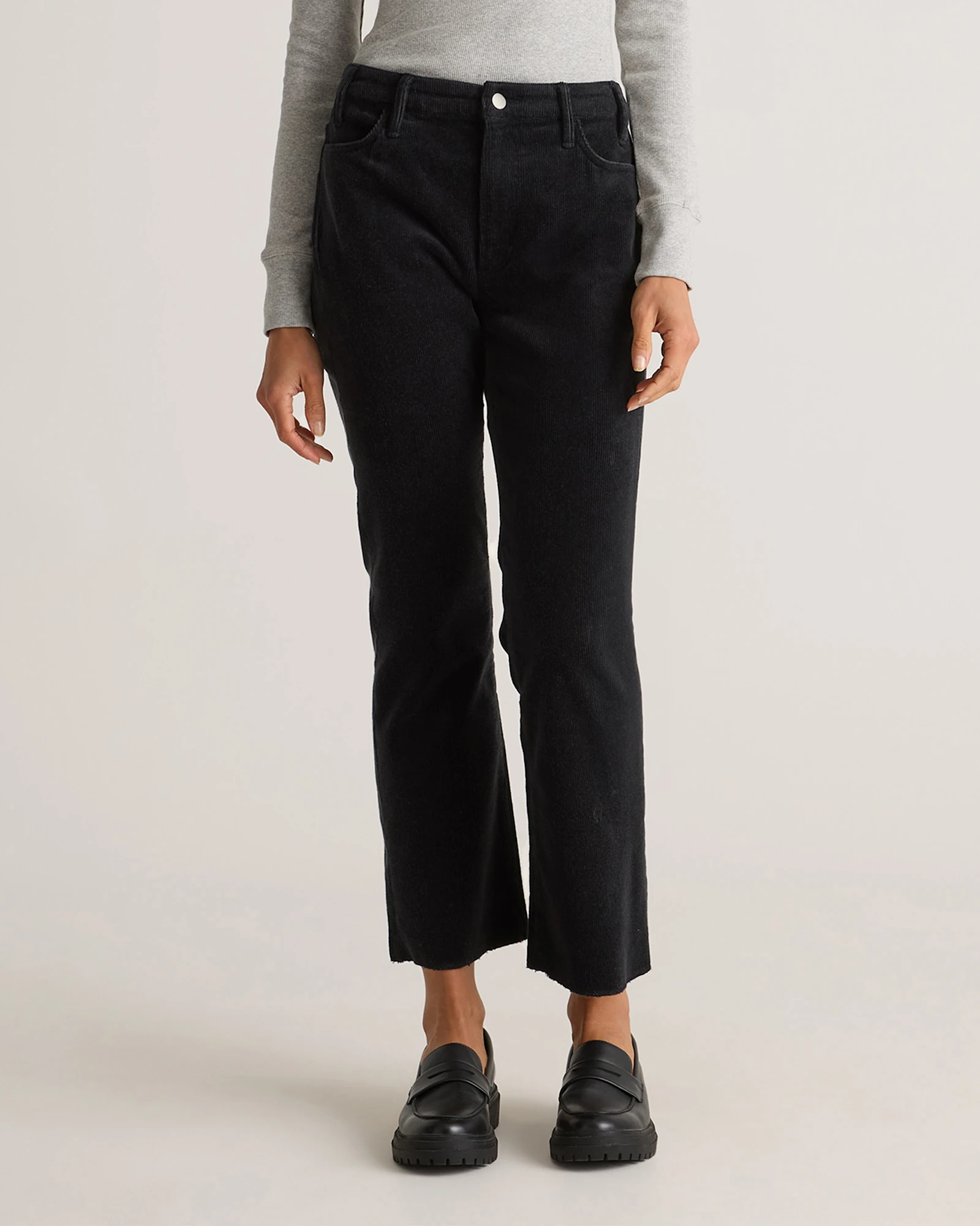Organic Stretch Corduroy Kick Flare Pants