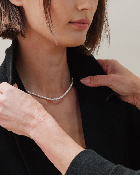 14K Gold Freshwater Cultured Pearl Strand Necklace