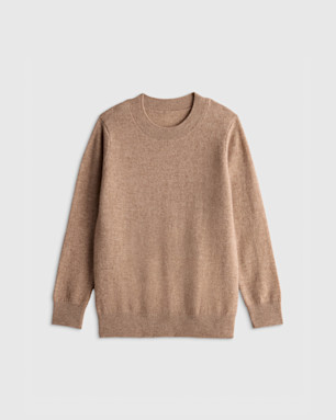 Washable Cashmere Crewneck Sweater