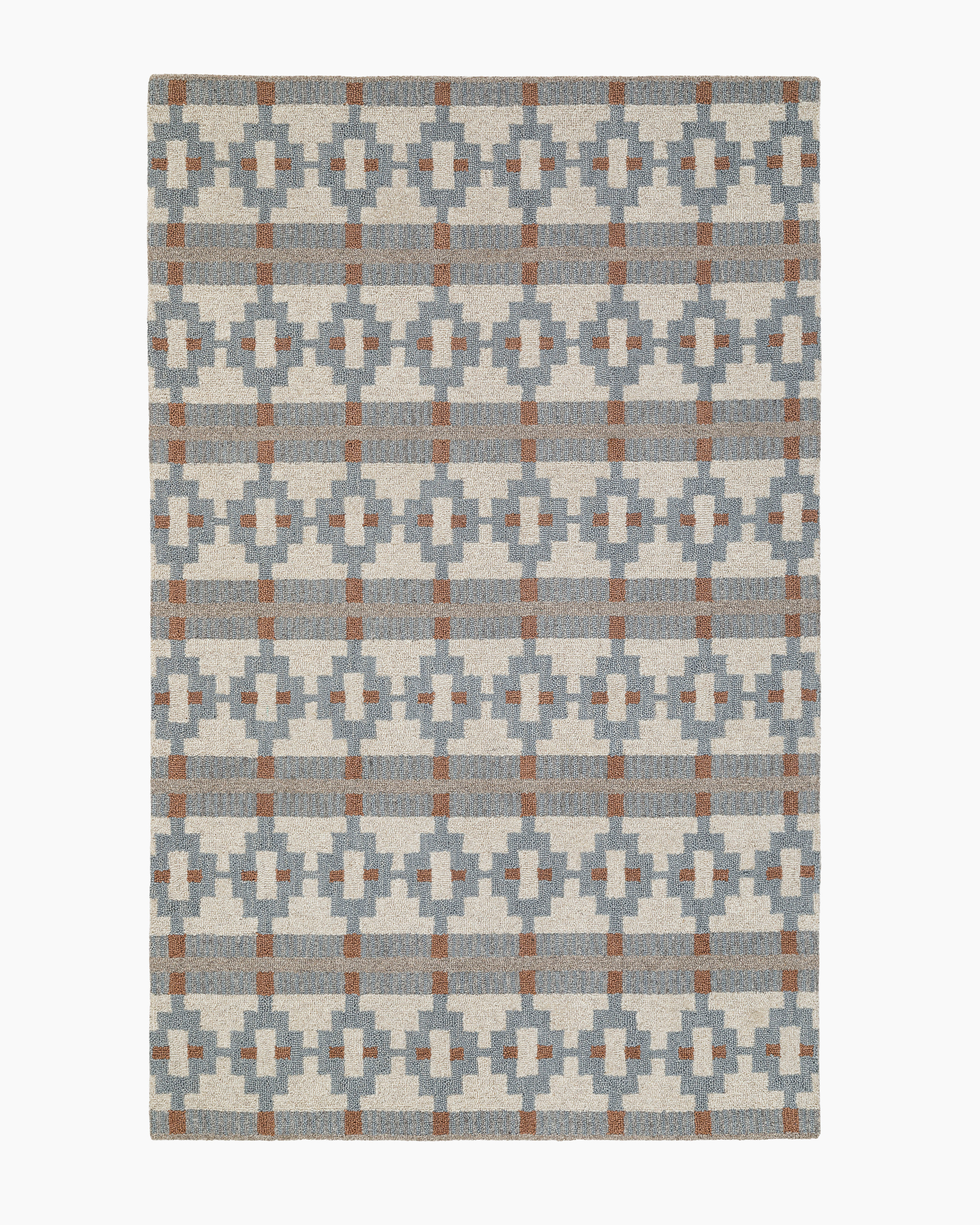 Dusty Blue Multi Palma Wool Rug