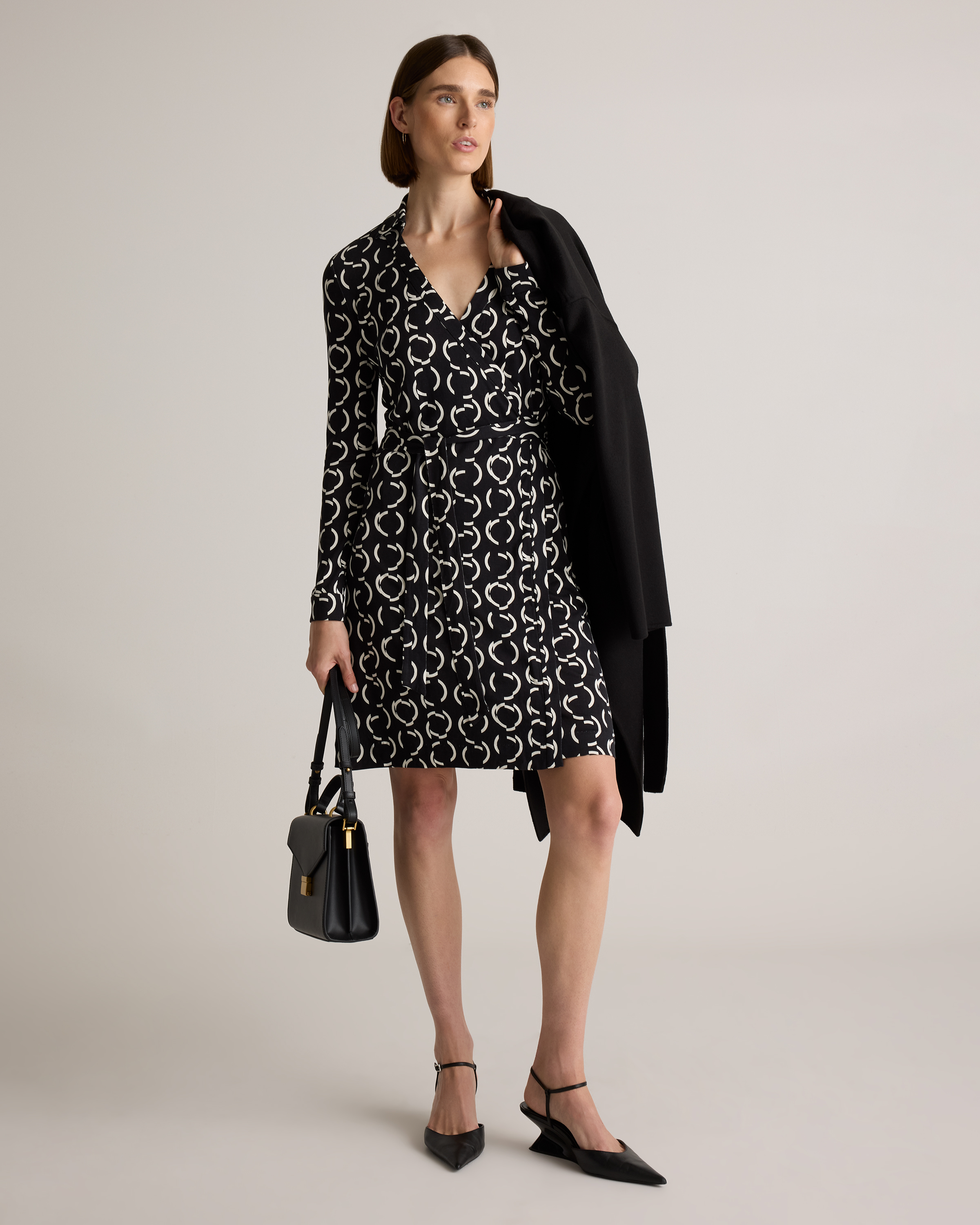 quince wrap dress 100% Silk Jersey Midi in Evergreen Lets fix that Quince Women's Tencel Jersey Midi