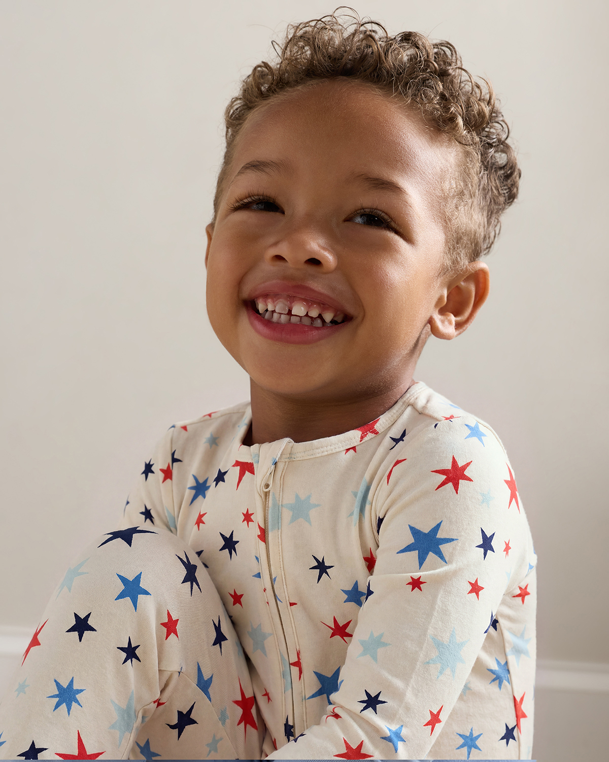 Bamboo One Piece Pajama - Toddler in Star Burst