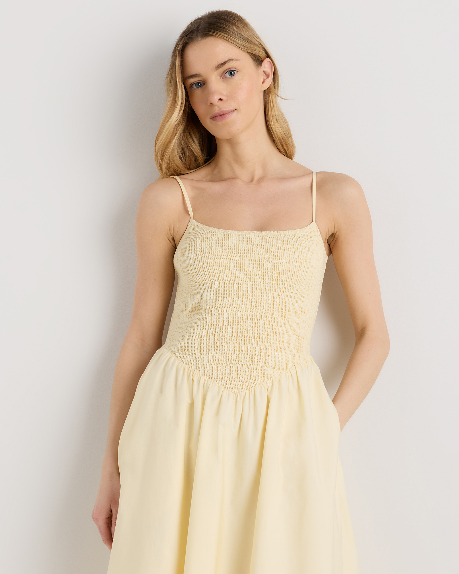 pale yellow drop waist dress Lyla Yellow Strapless Drop Waist Mini Dress - Smocked Design, Ruffle Hem, Crochet Lace Trim - Size M