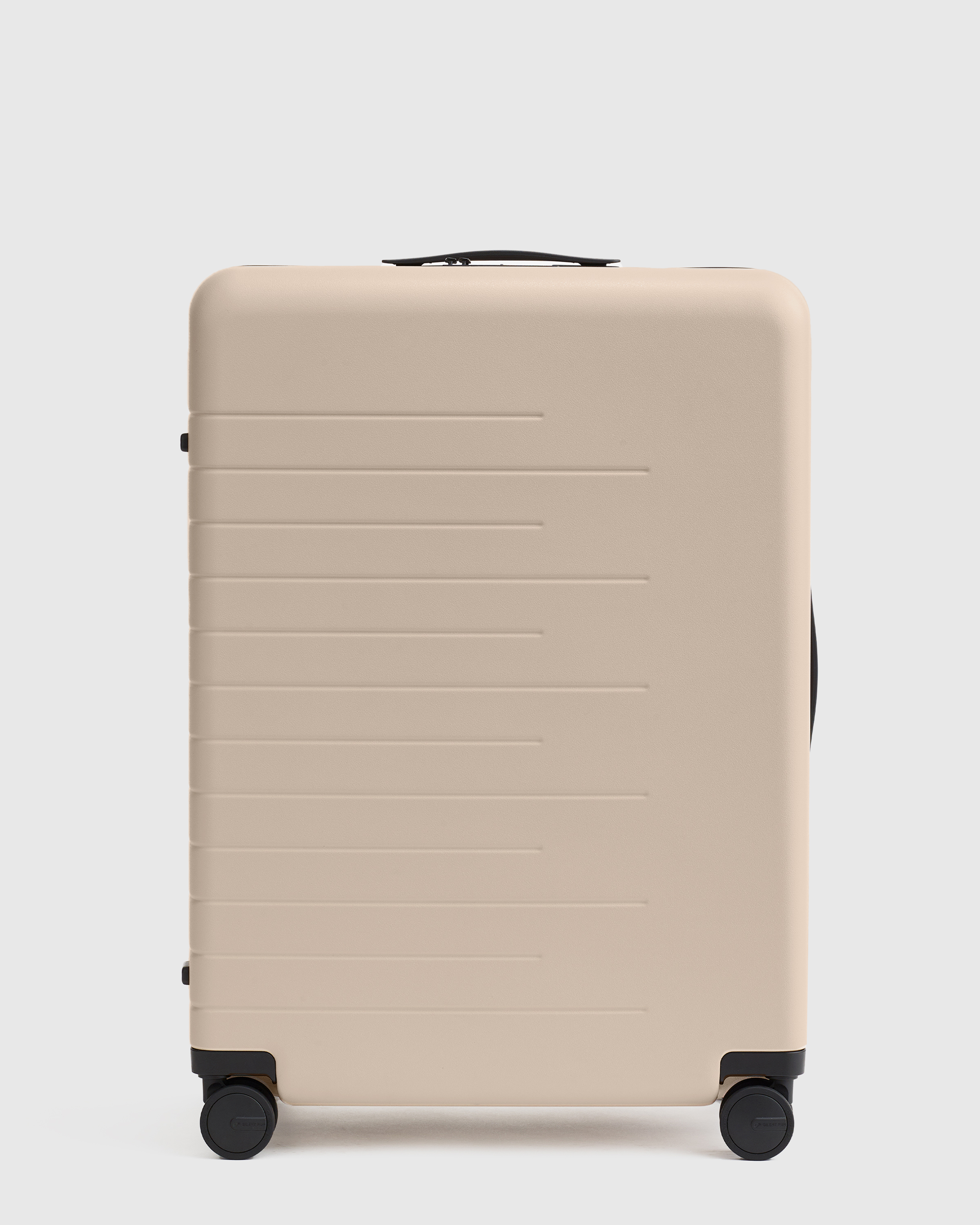 Tan Expandable Large Check-In Suitcase