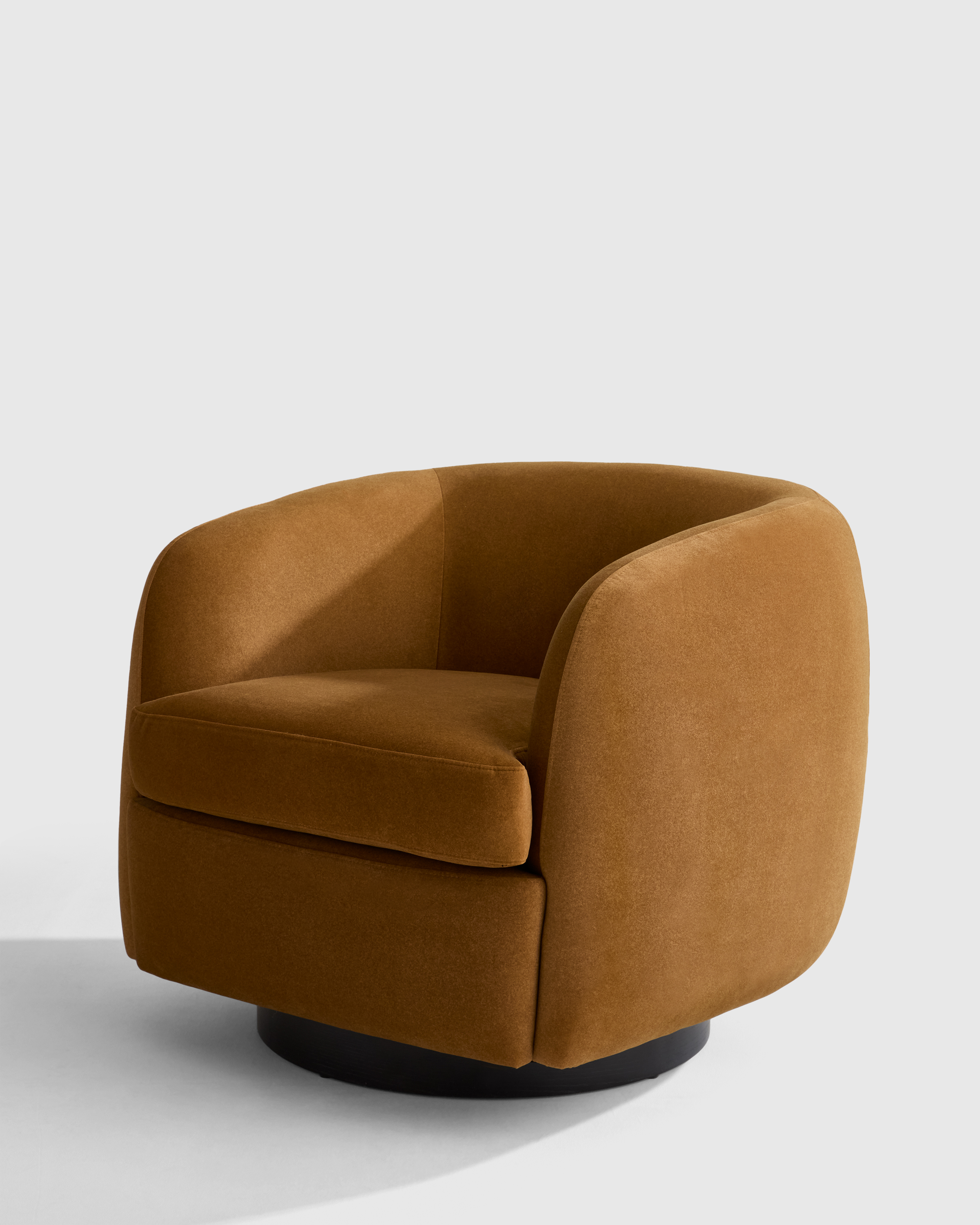 Performance Velvet Swivel Chair - Thumbnail 4