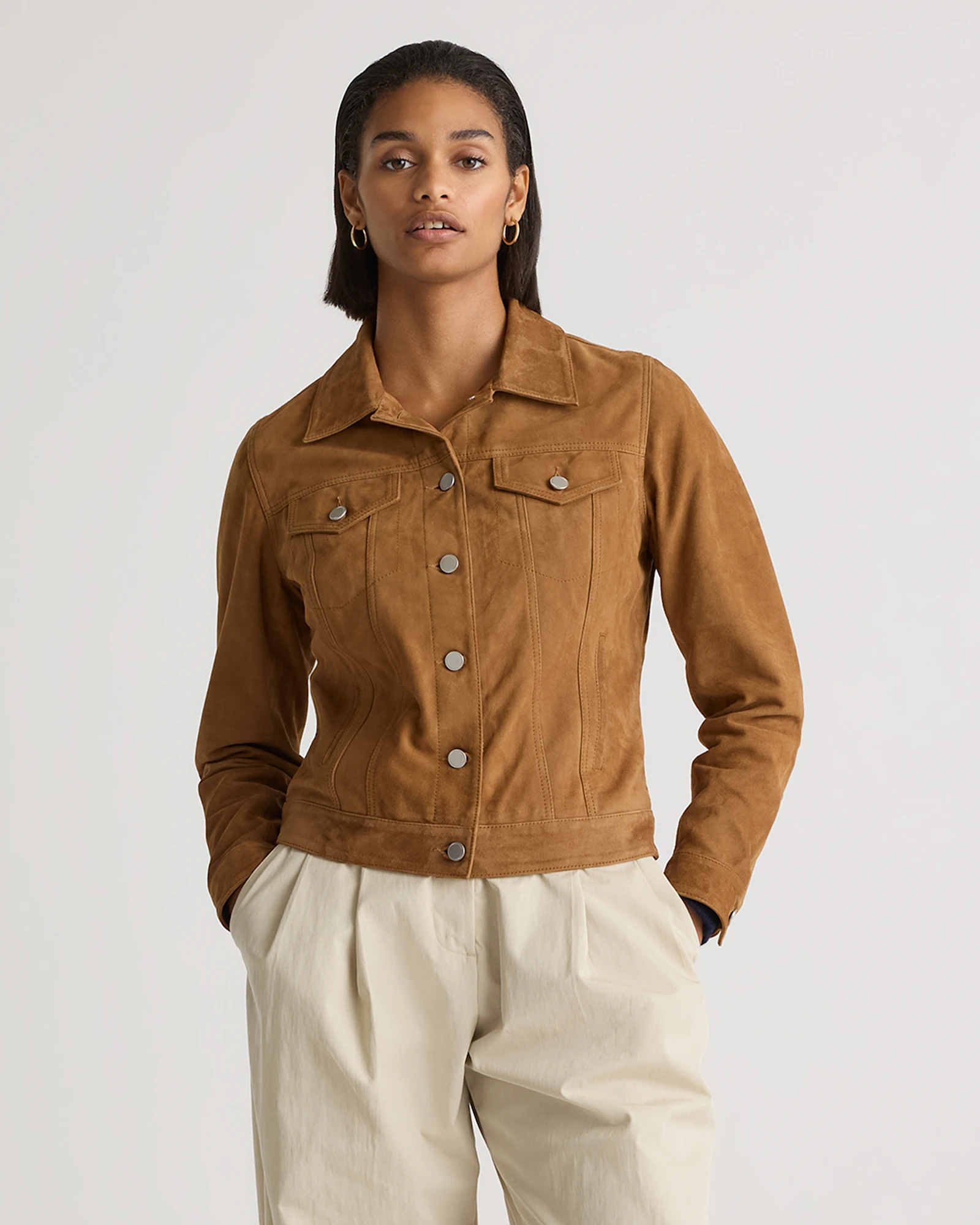 100% Suede Trucker Jacket