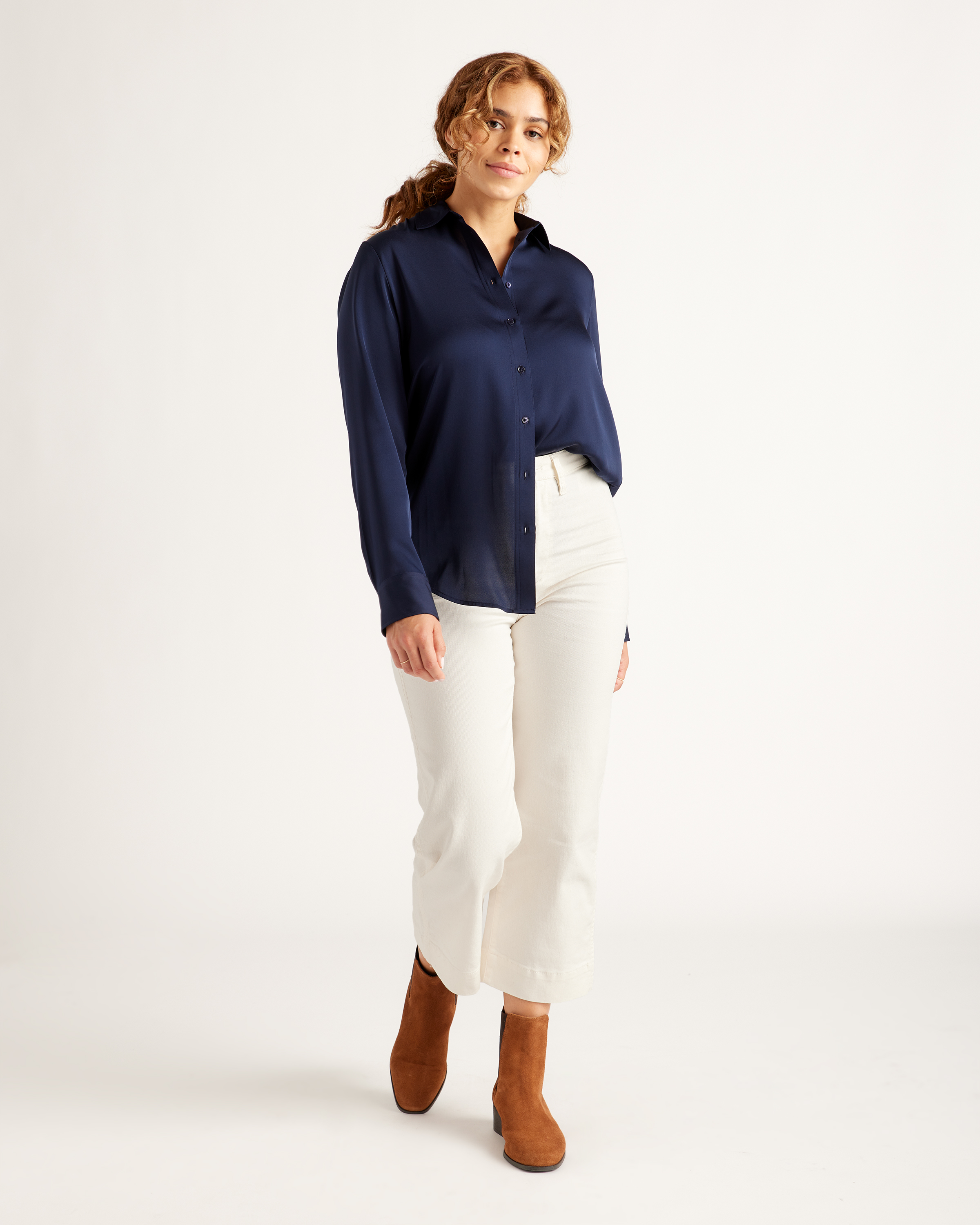 Washable Stretch Silk Blouse | Quince