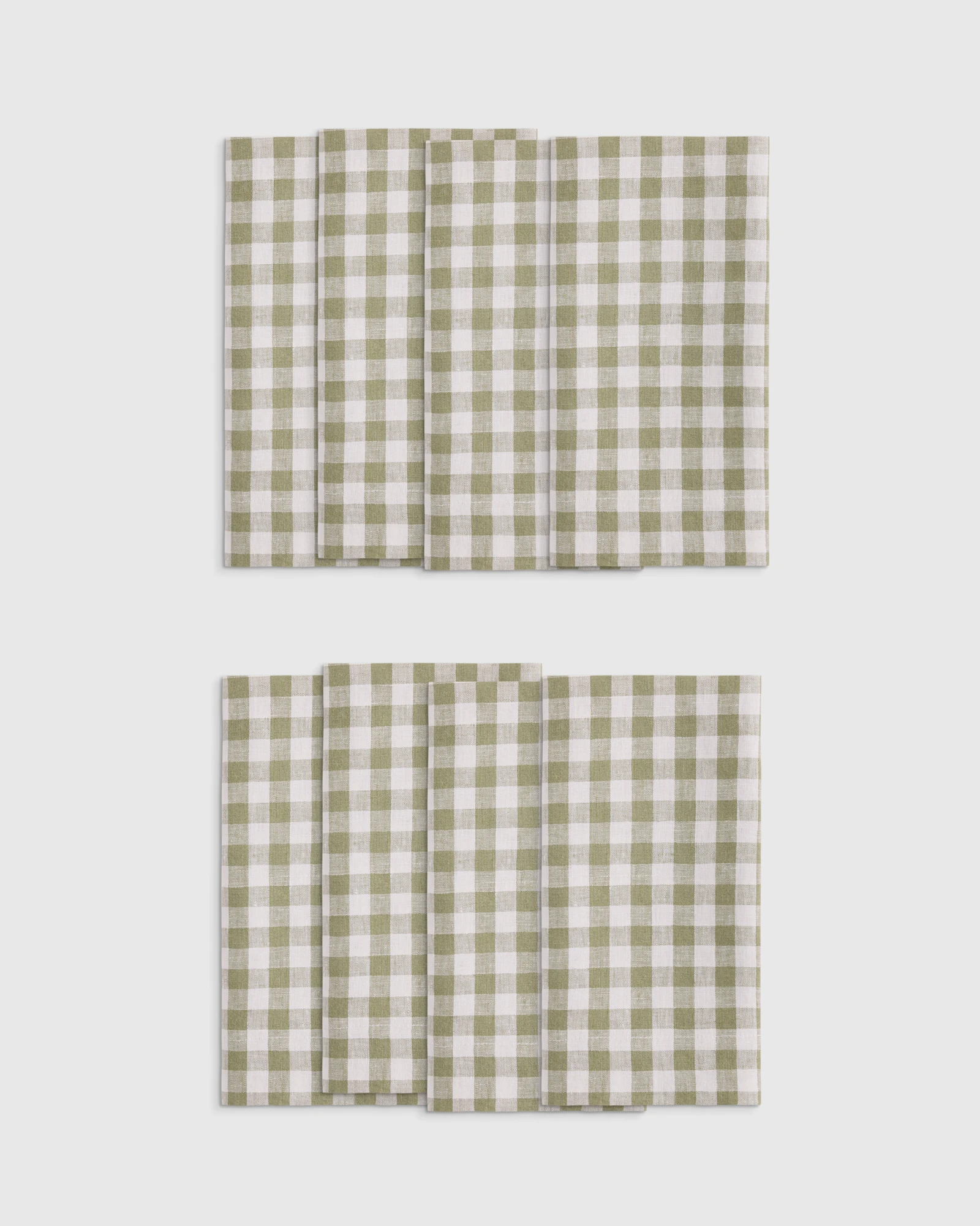 European Linen Wide-Hem Napkins (Set of 8)