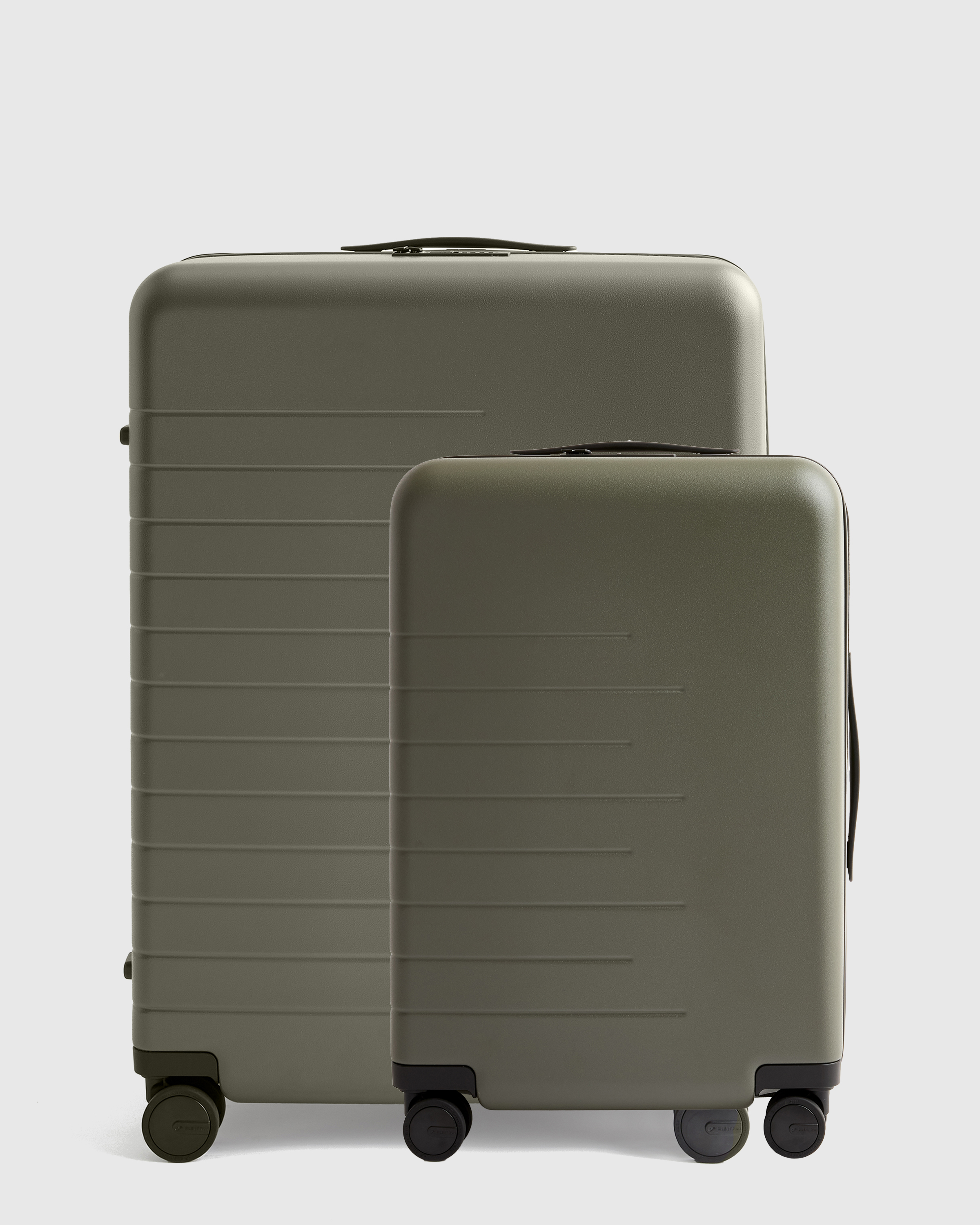 Quince Small Carry-on & Large Check-in Suitcase Bundle In Green