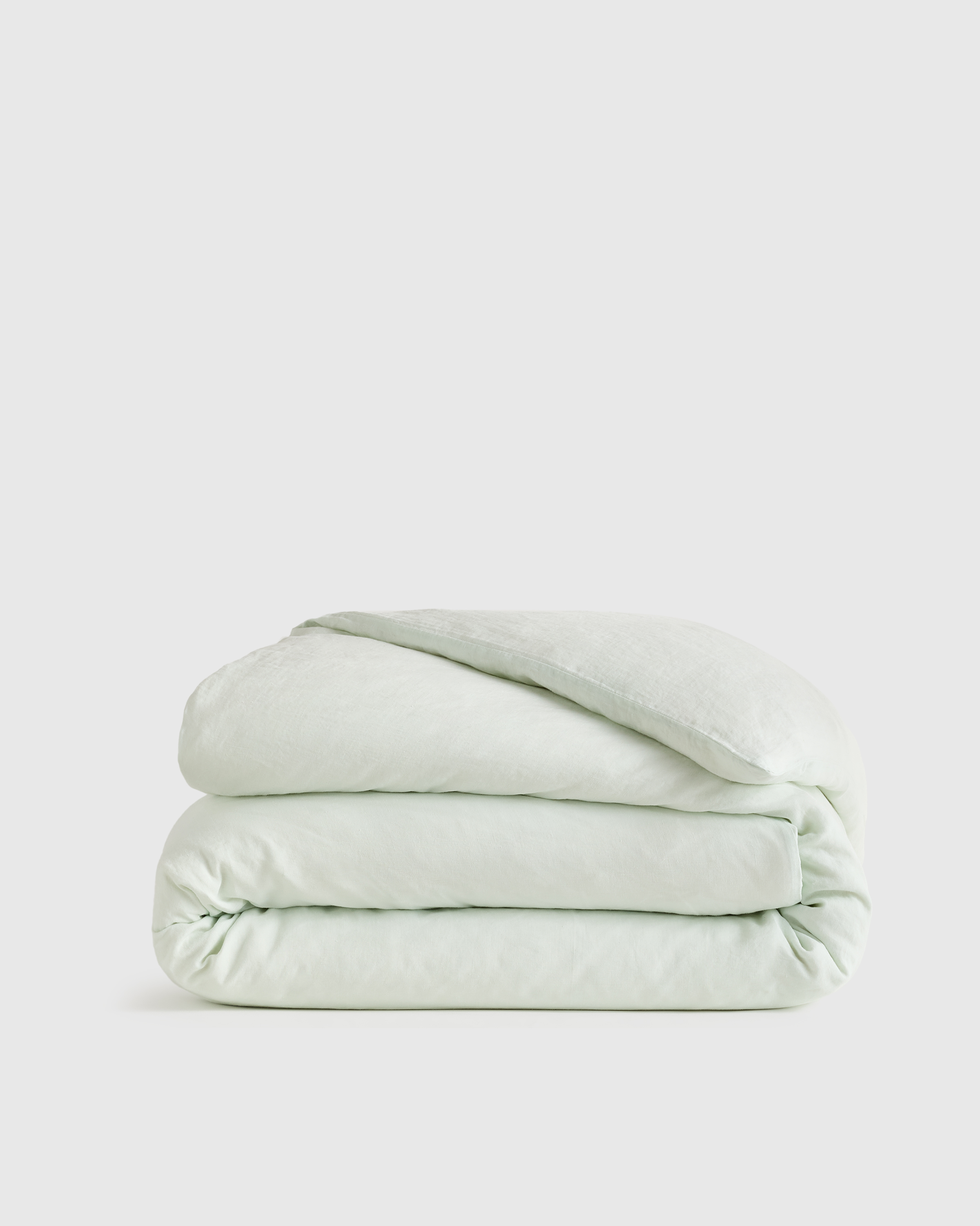 Mint European Linen Duvet Cover