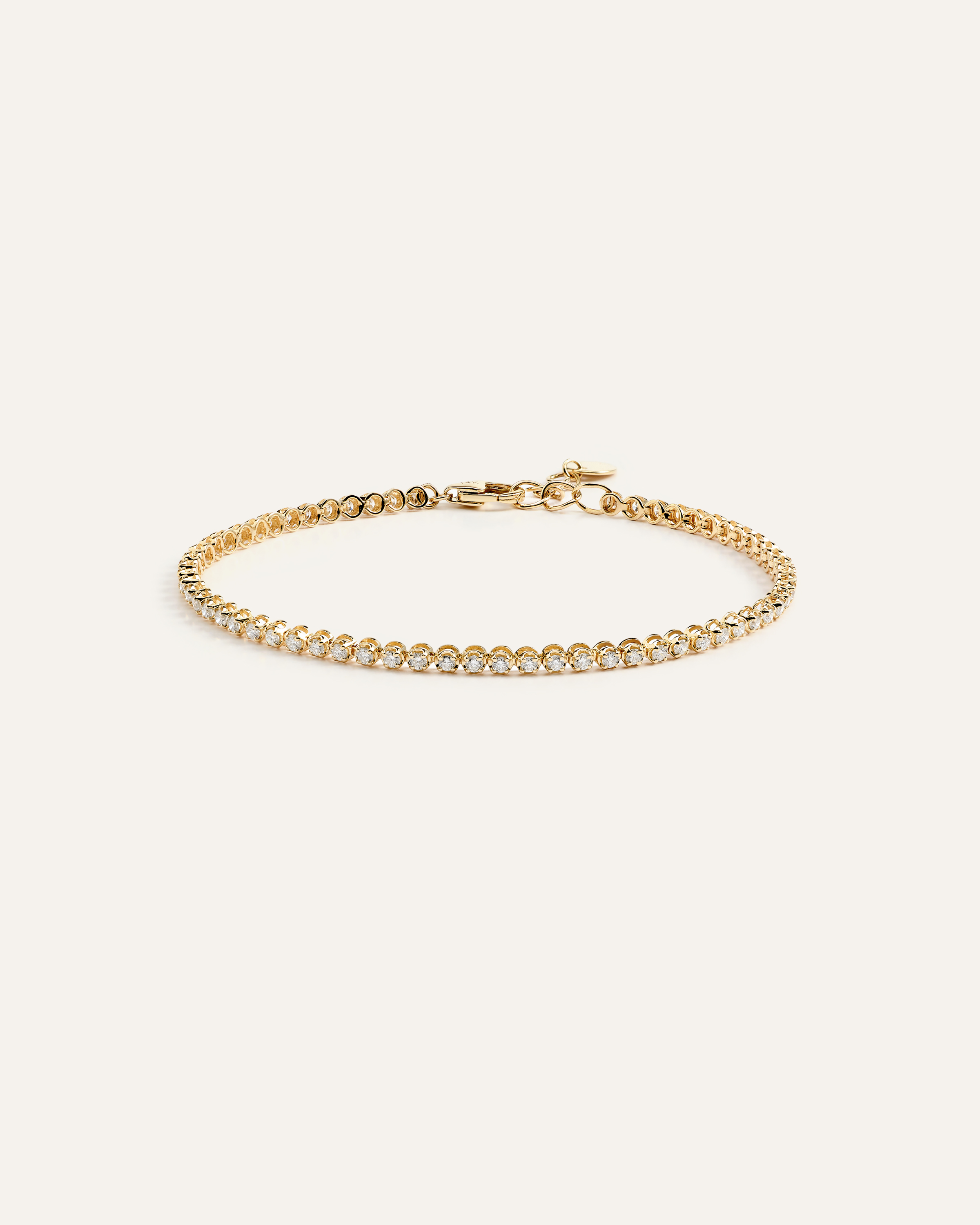Yellow Gold 14K Gold Diamond Petite Tennis Bracelet