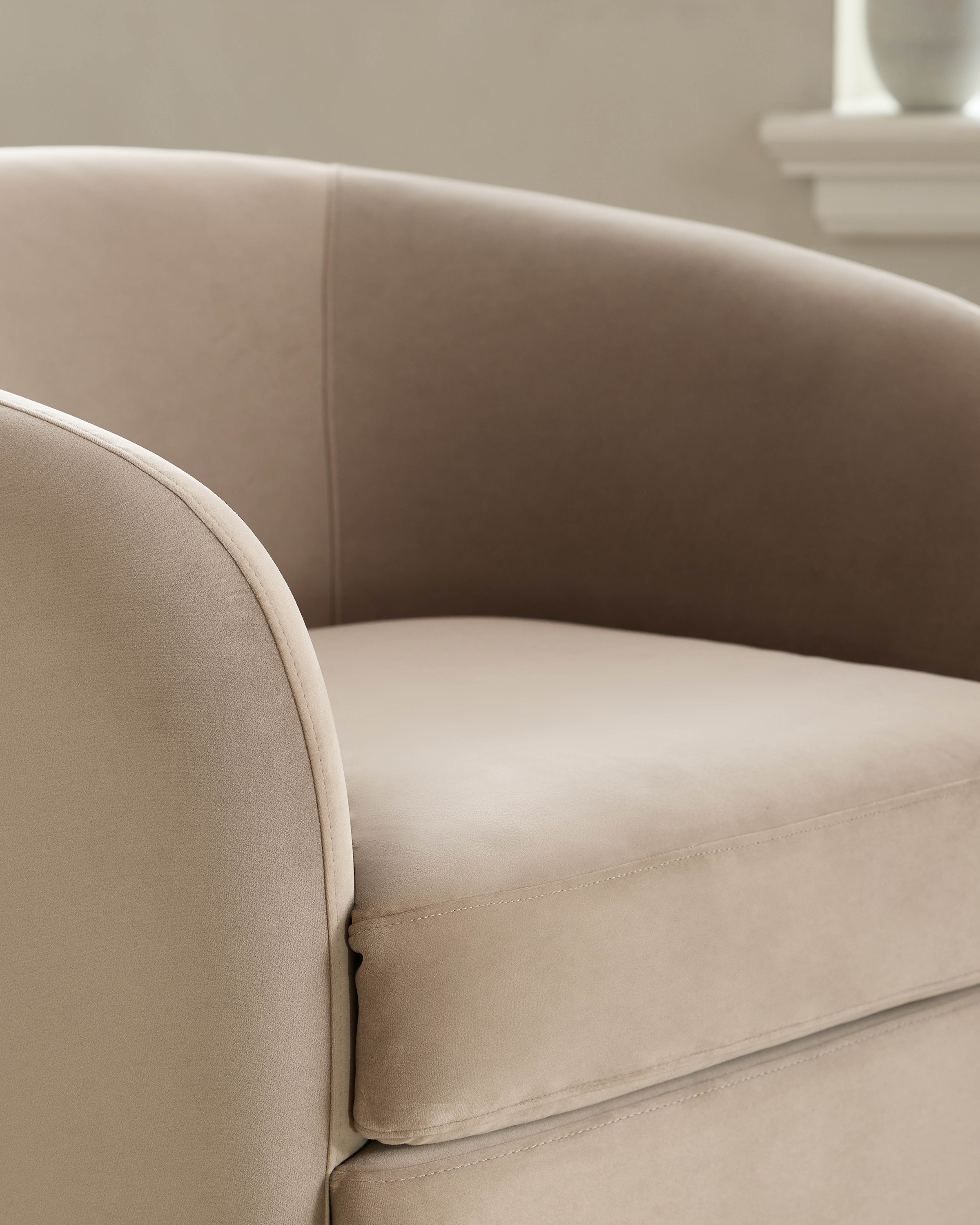 Performance Velvet Swivel Chair - thumbnail 3