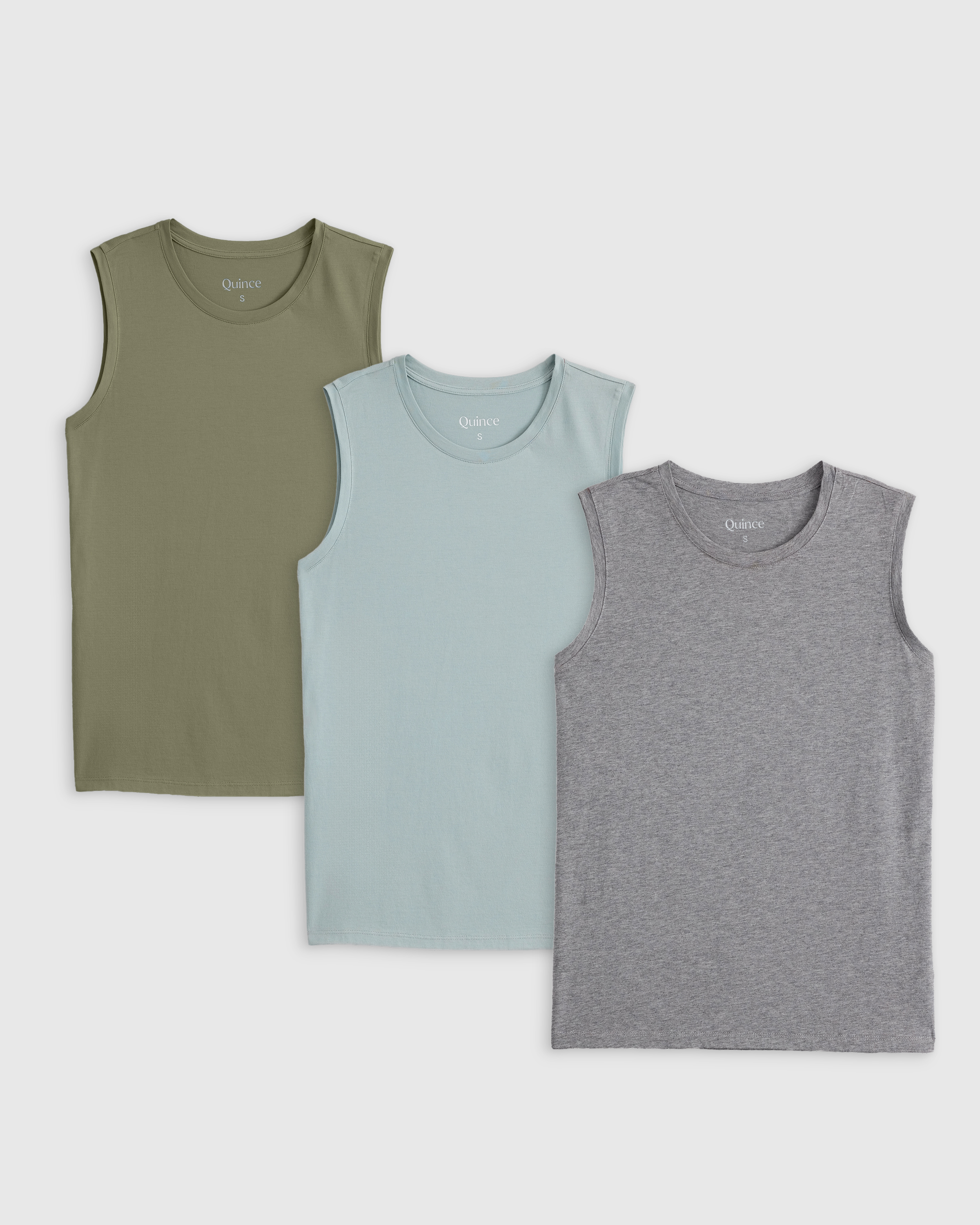 Dark olive Cotton Modal Muscle Tank-3