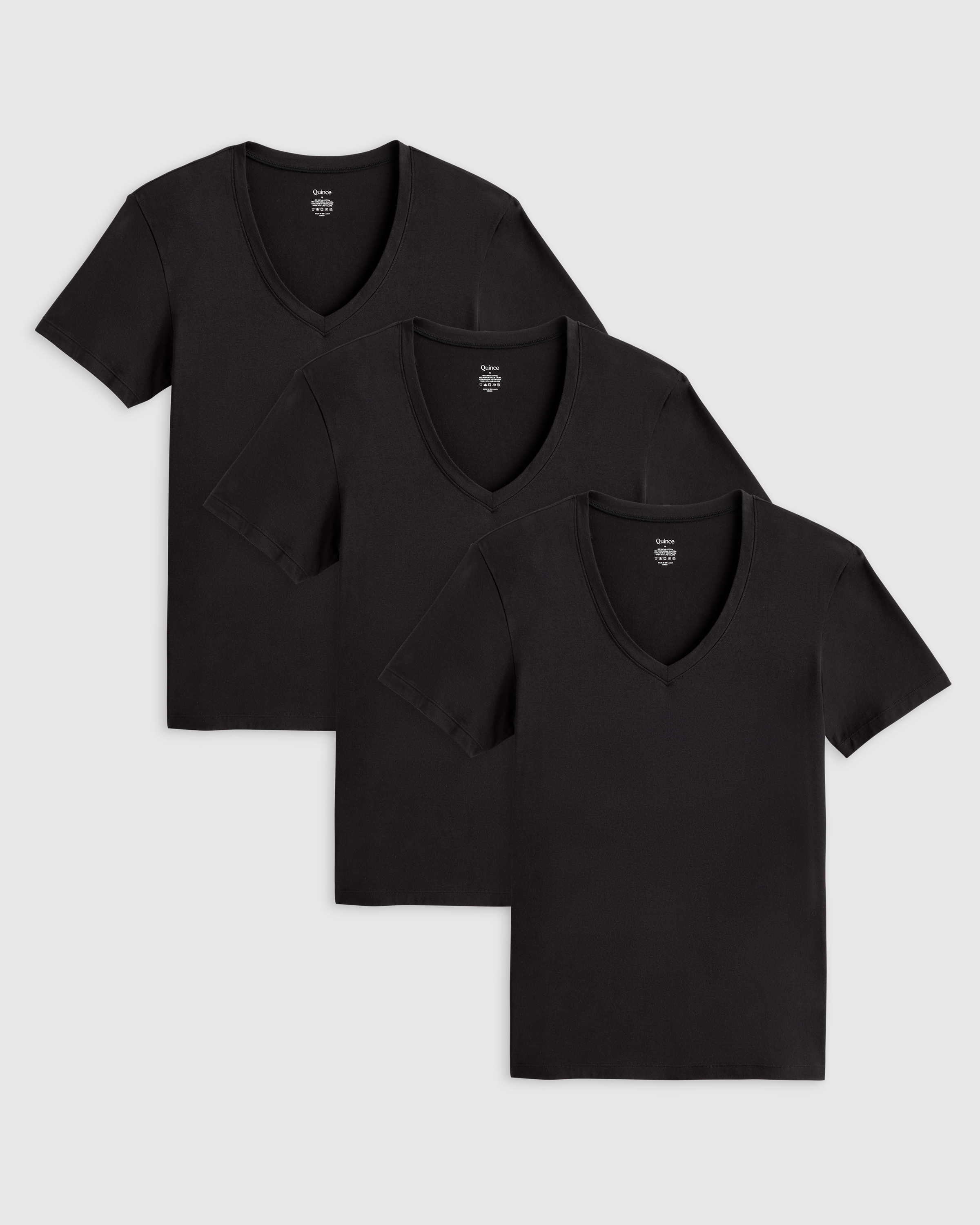 Soft Stretch V-Neck Undershirt (3-Pack)