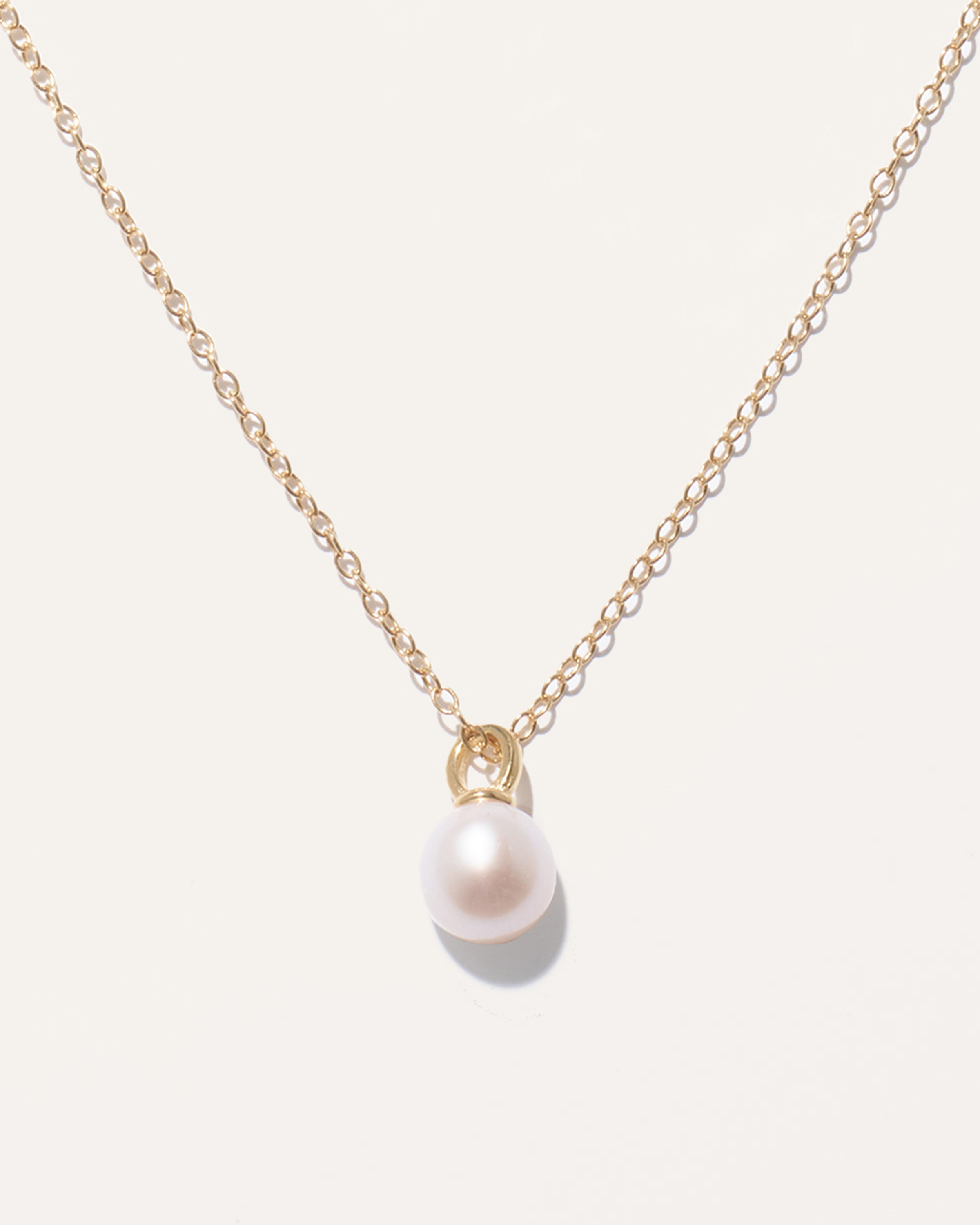 Gold Vermeil Freshwater Cultured Pearl Pendant Necklace