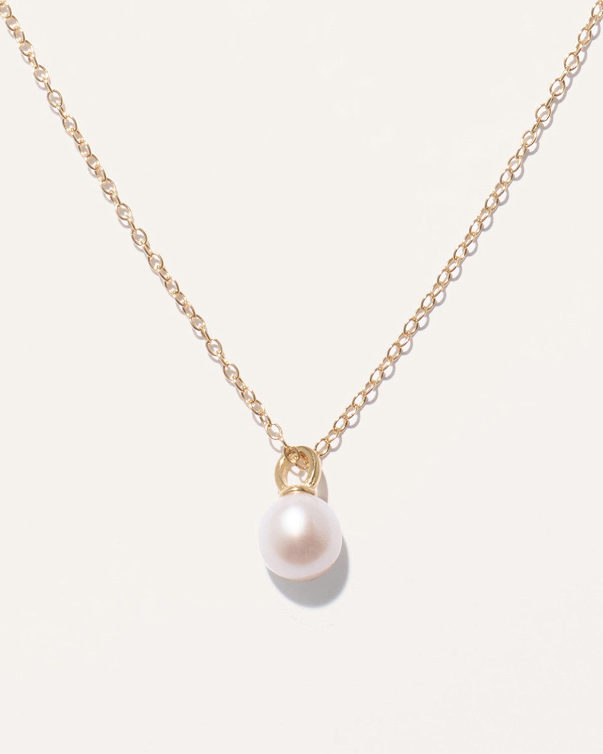 Freshwater Cultured Pearl Pendant Necklace in Gold Vermeil