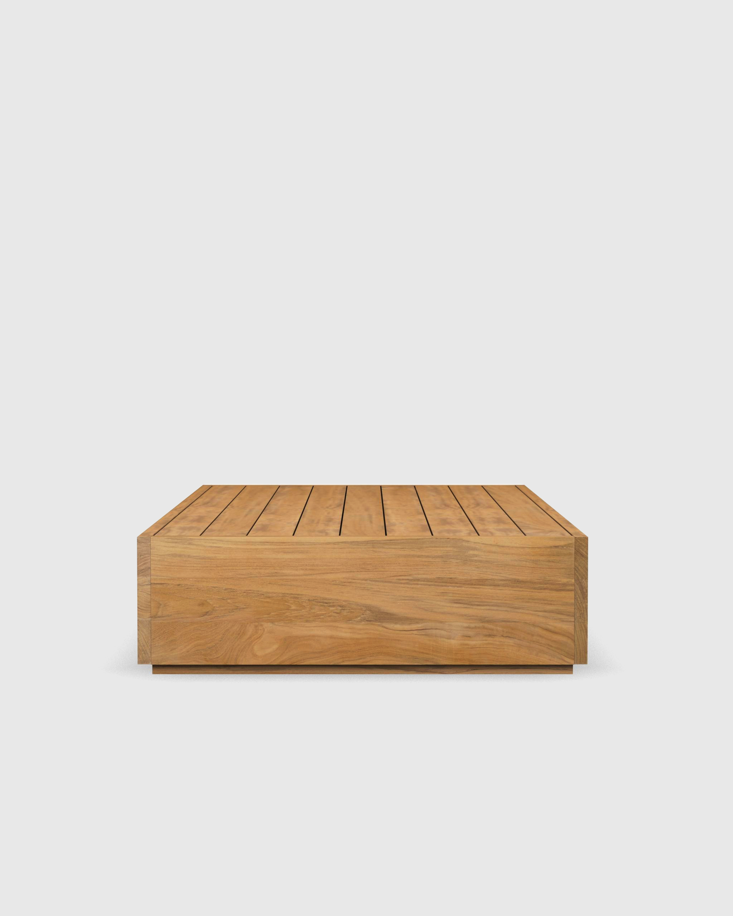 Solid Teak Outdoor Coffee Table - Thumbnail 5