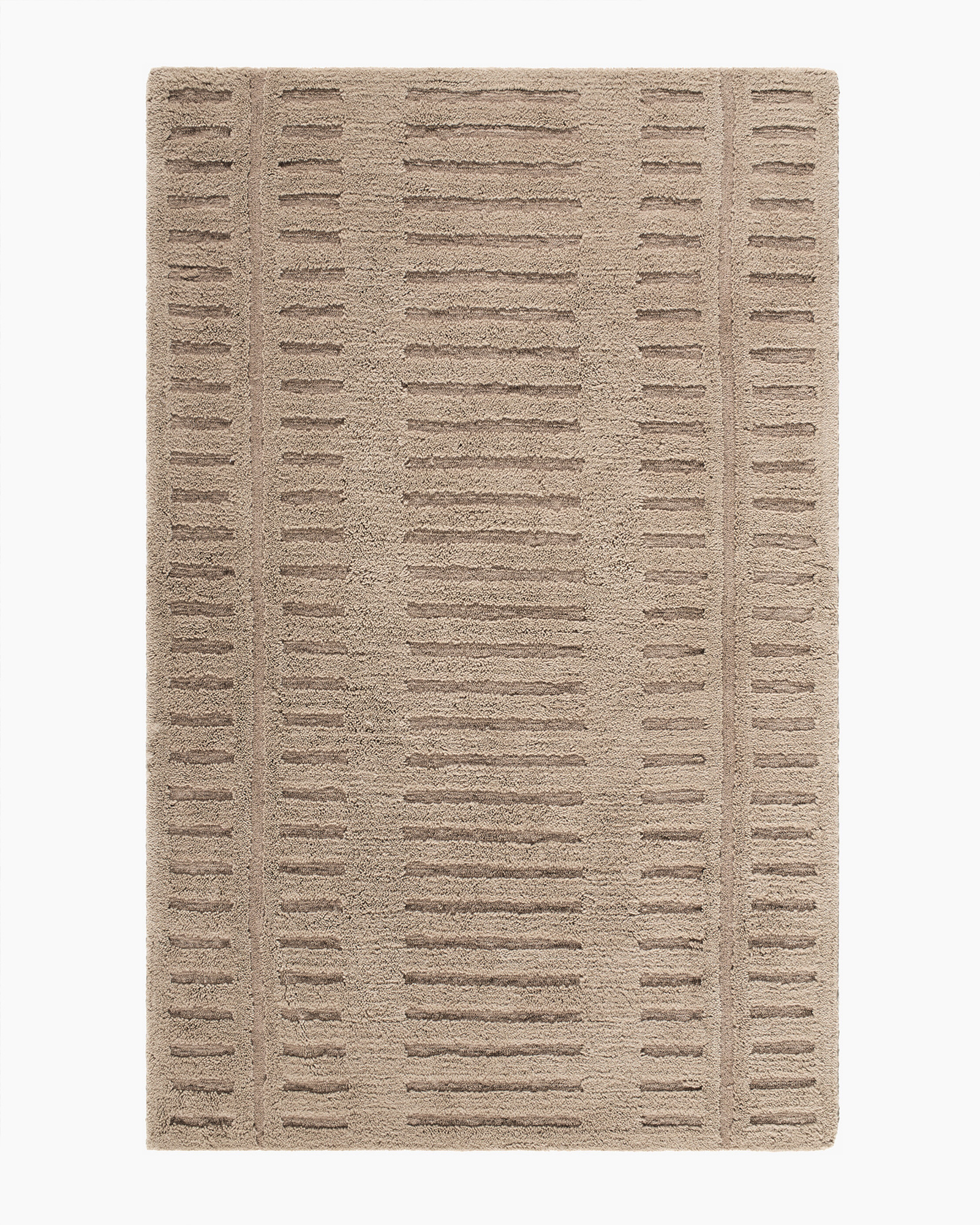 Dark Taupe Charlie Washable Wool Rug