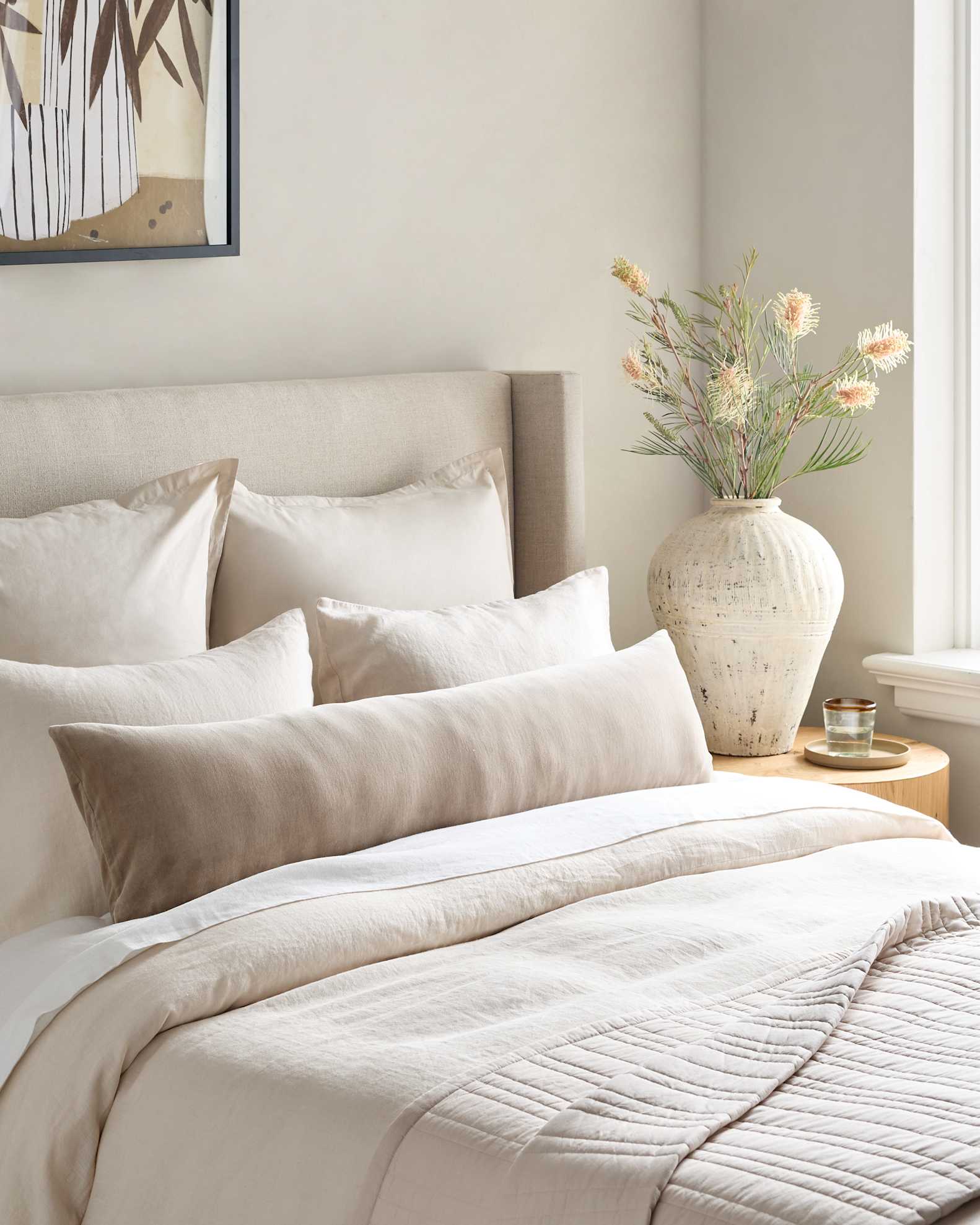 Cotton Velvet Oversized Lumbar Pillow Cover