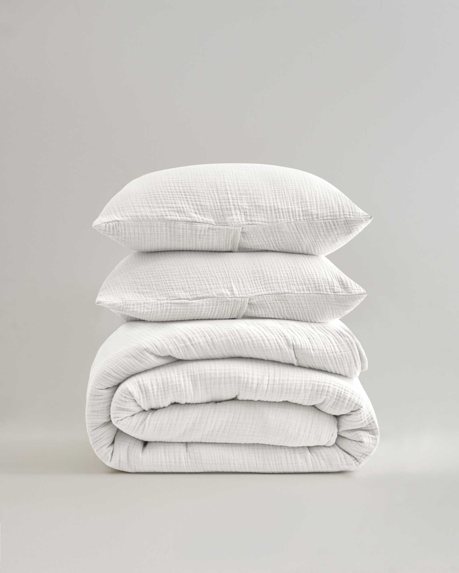Organic Airy Gauze Quilt Set Quince