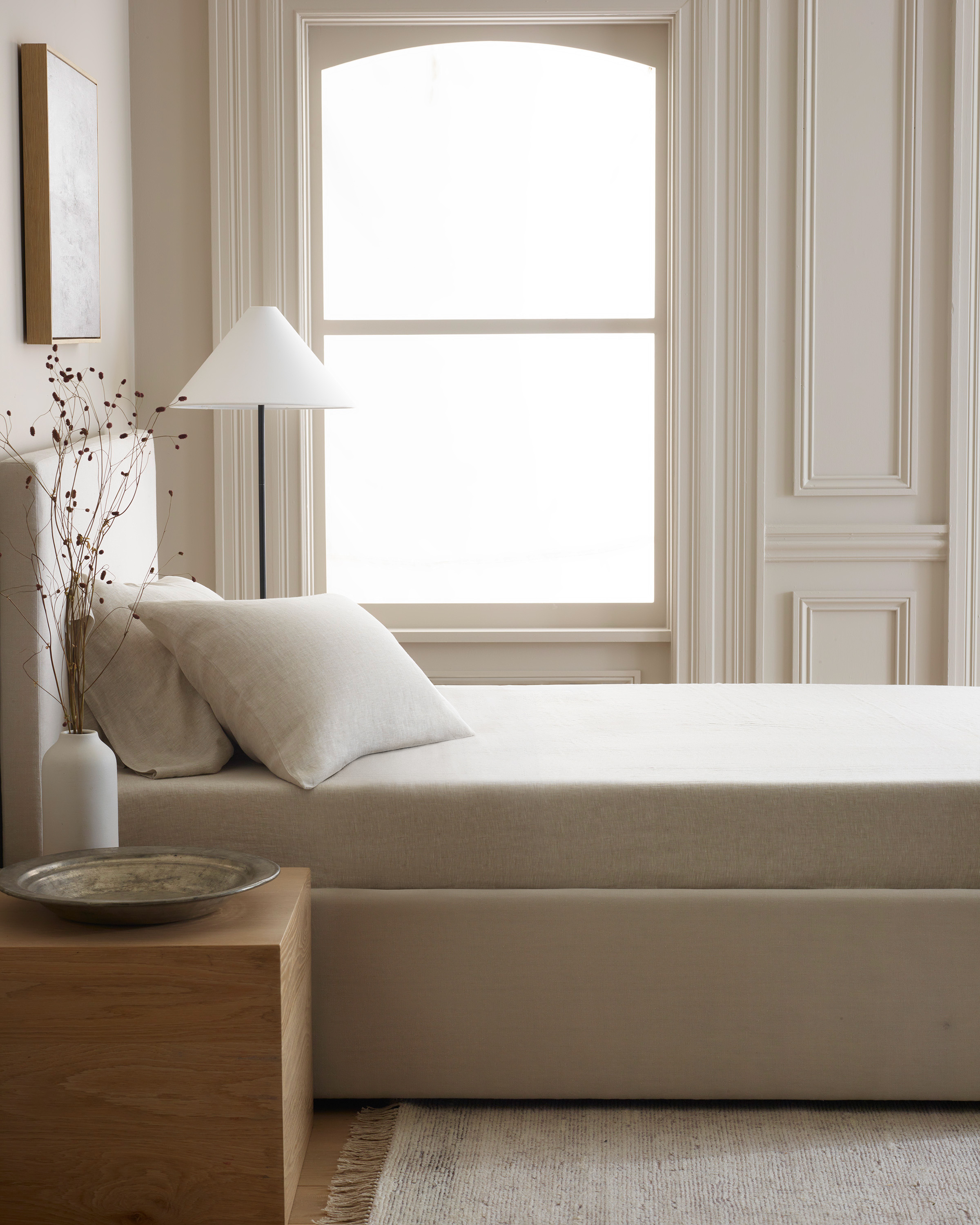 European Linen Fitted Sheet Set - King