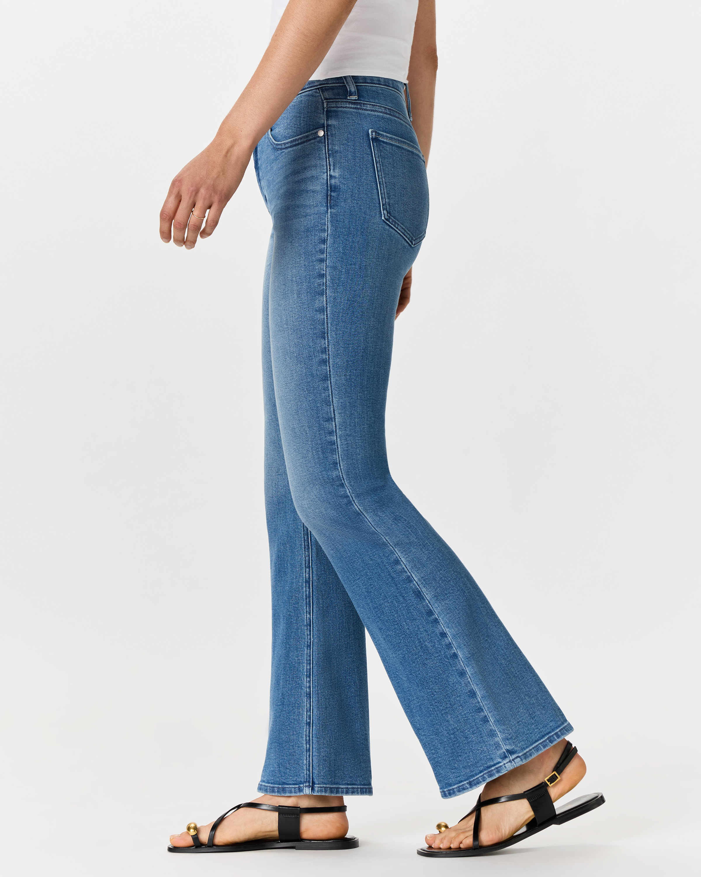 【YOURNUS】Luna Flare Wide Denim Luna Stretch Flare Jeans