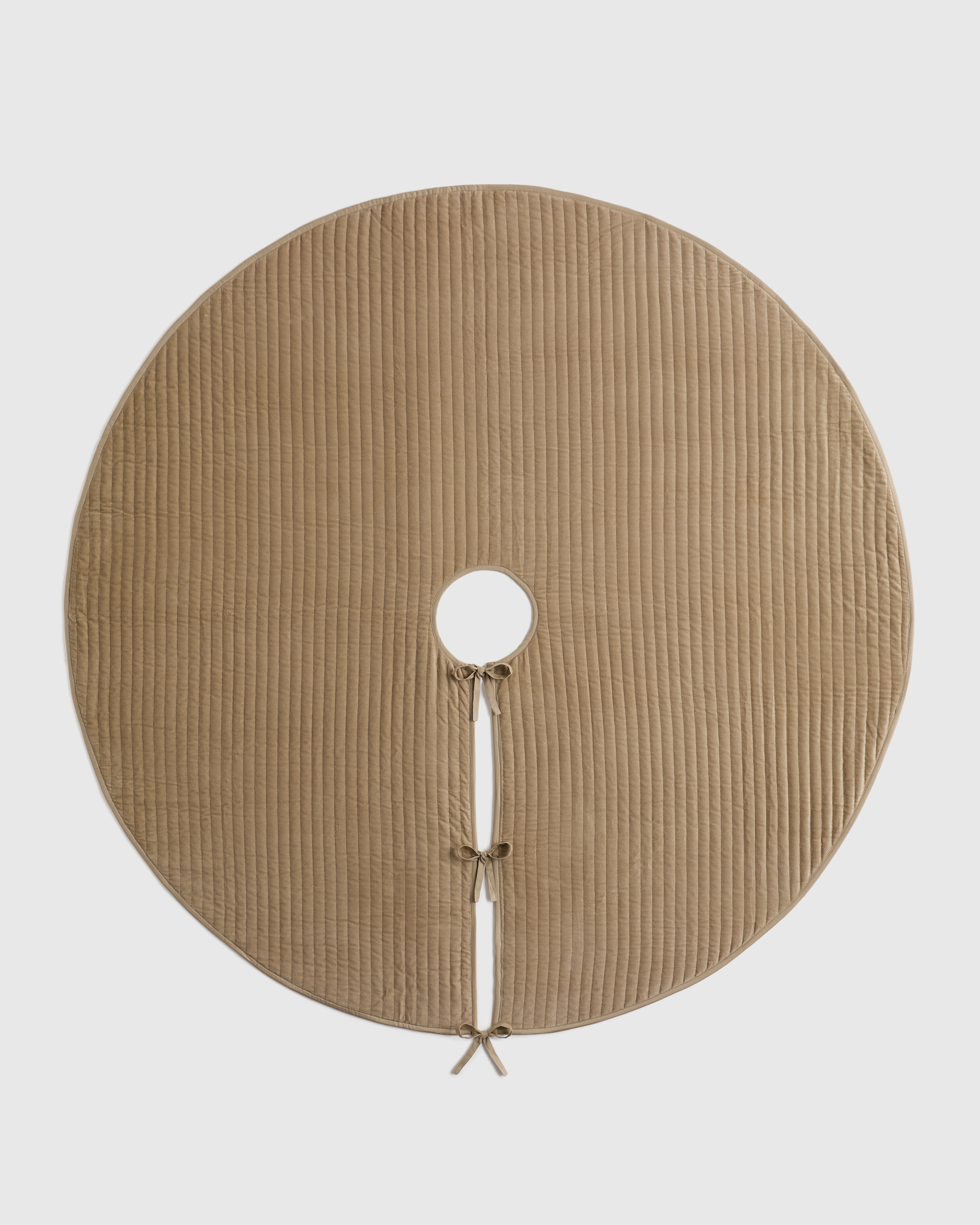 Taupe Cotton Velvet Tree Skirt