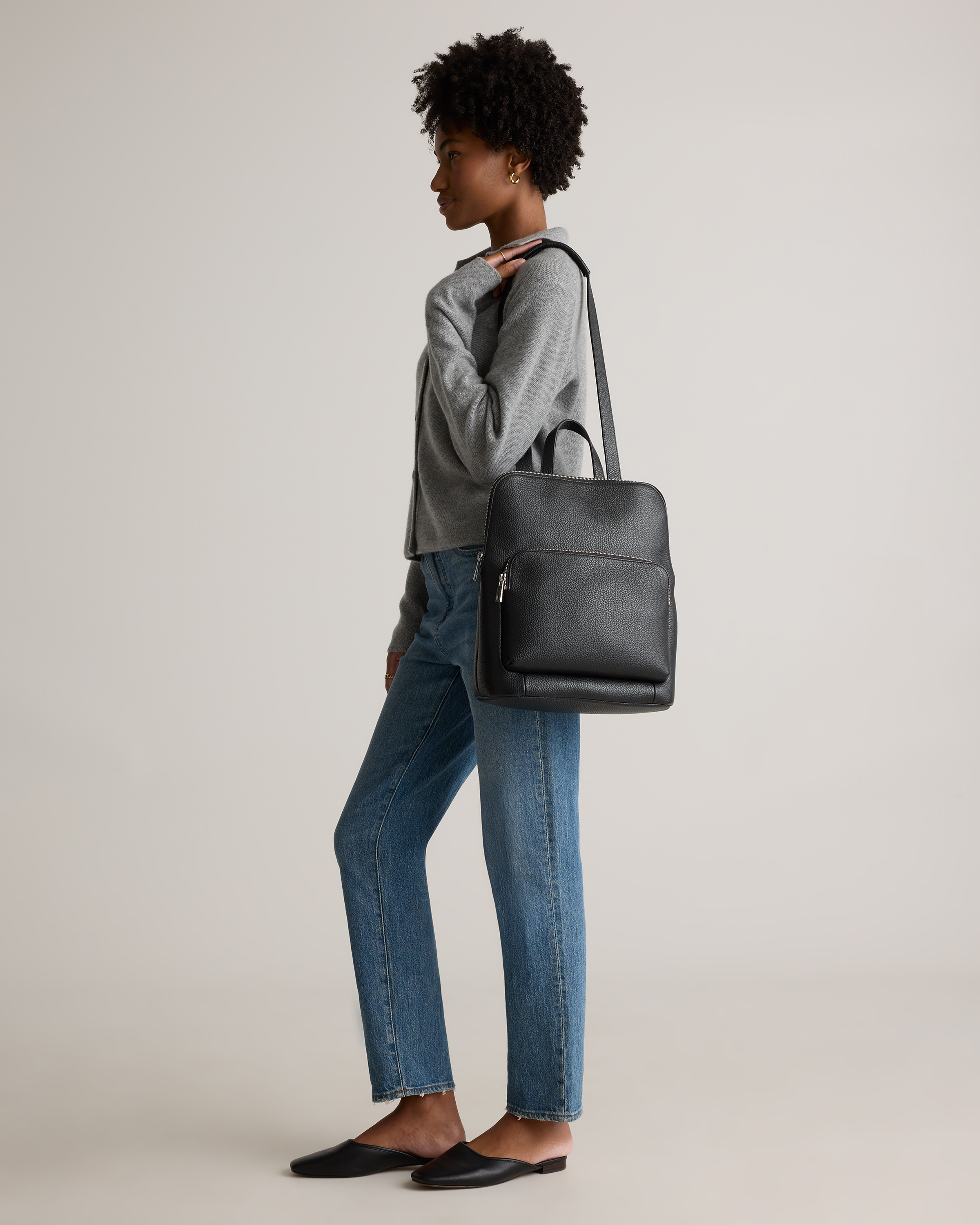 3 in 1 leather backpack Threesome