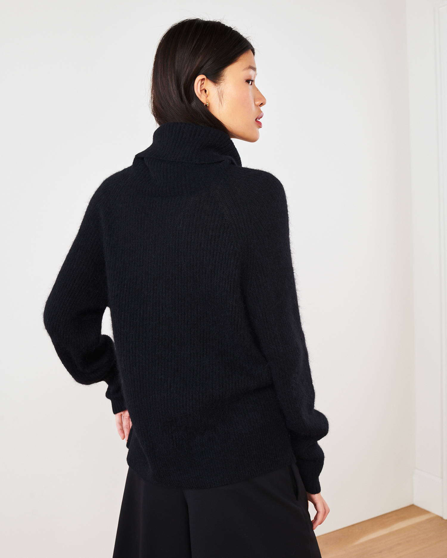 Alpaca Turtleneck Sweater | Quince in Black