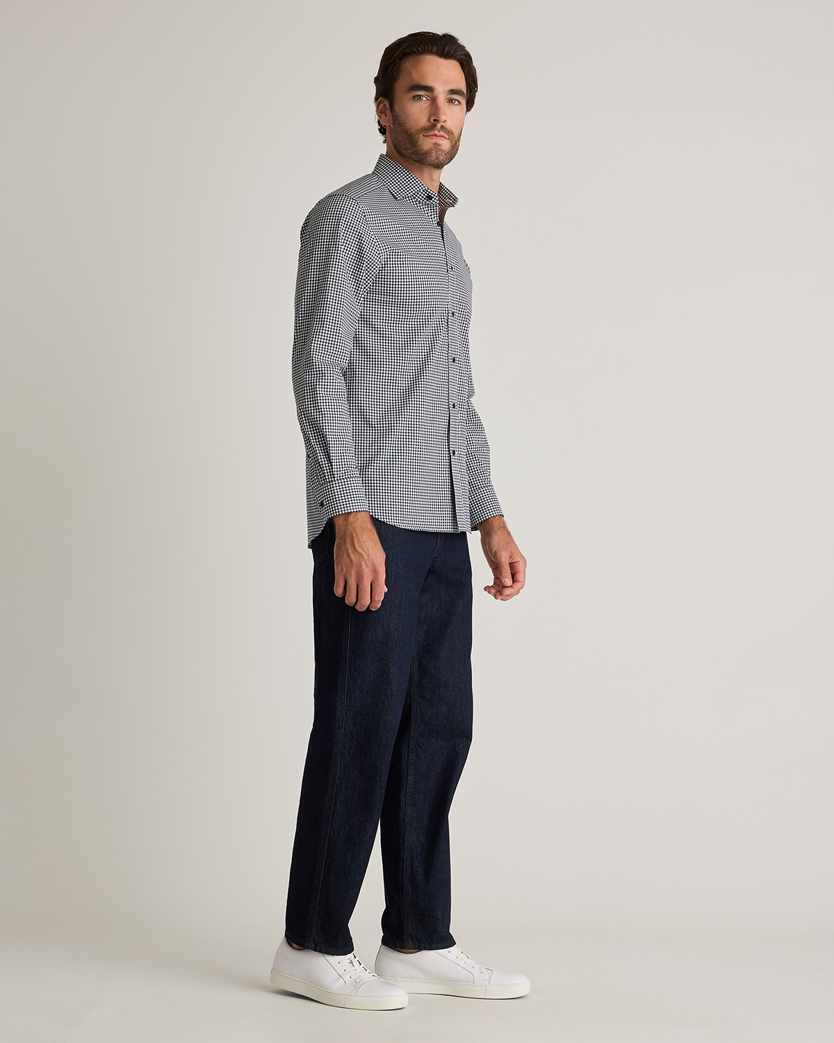 Organic Cotton Stretch Poplin Dress Shirt