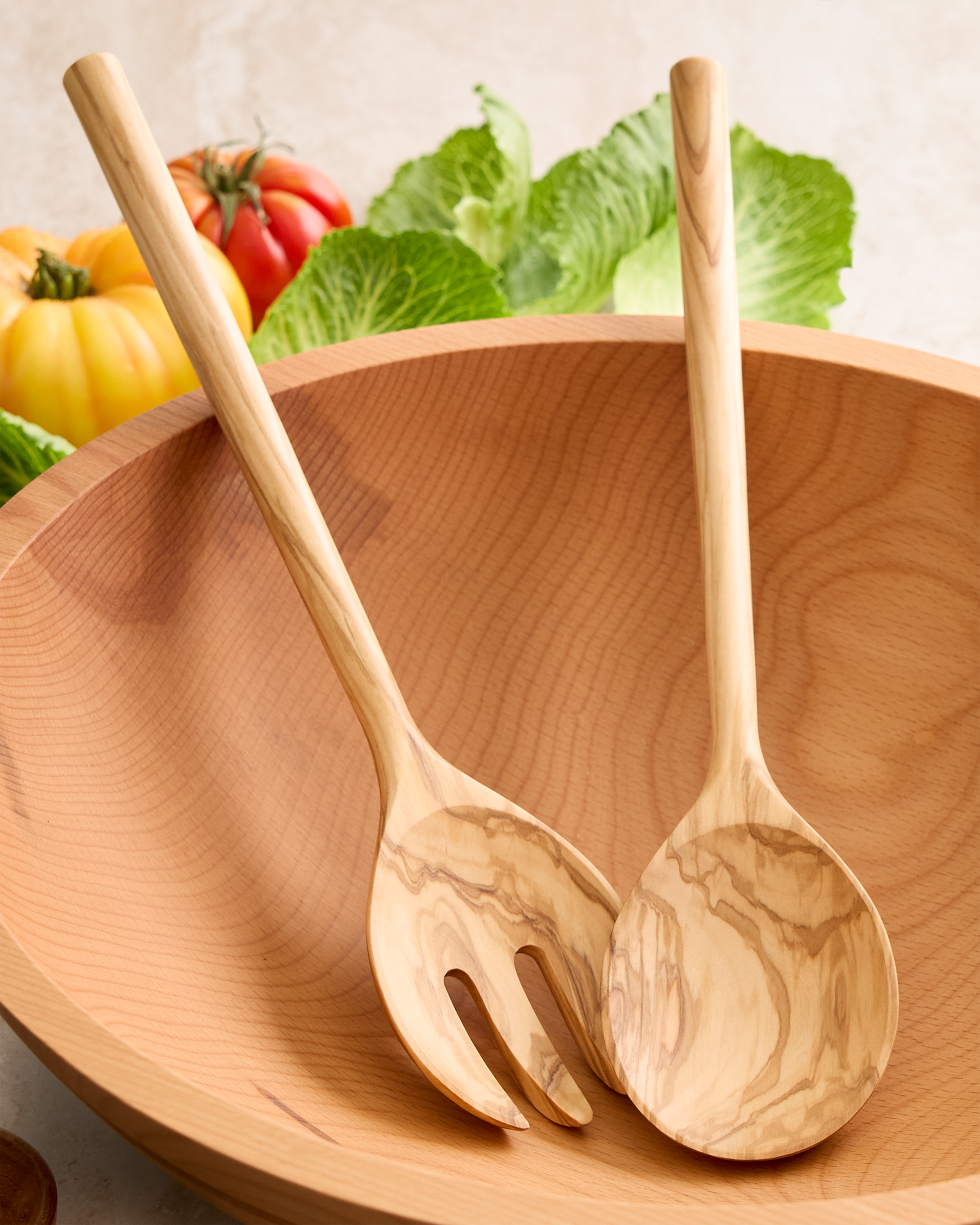 Quince Olivewood Salad Servers - Thumbnail 5