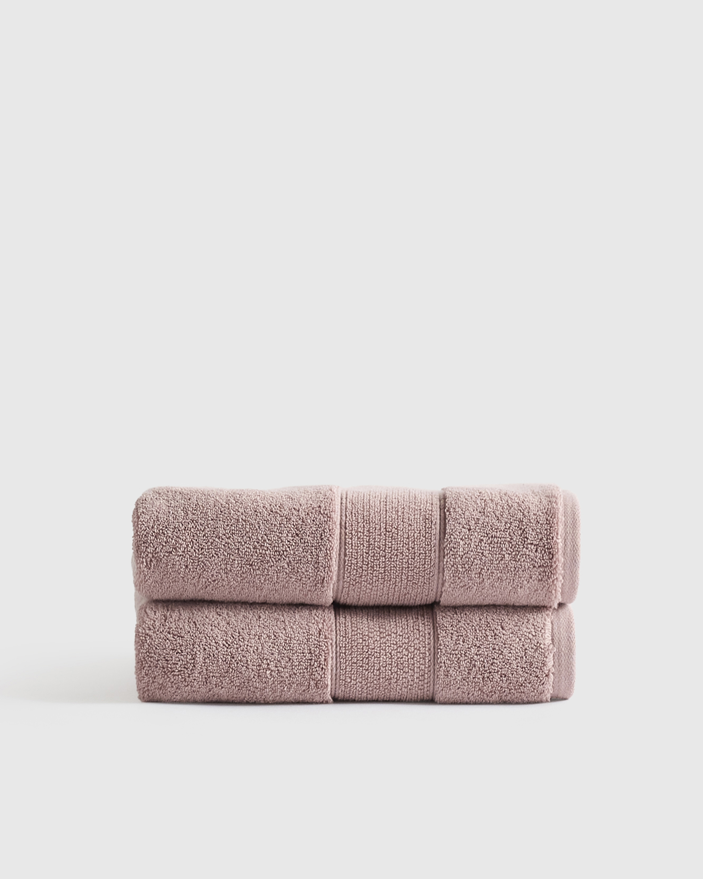 Dusty Mauve Classic Organic Turkish Cotton Hand Towel (Set of 2)