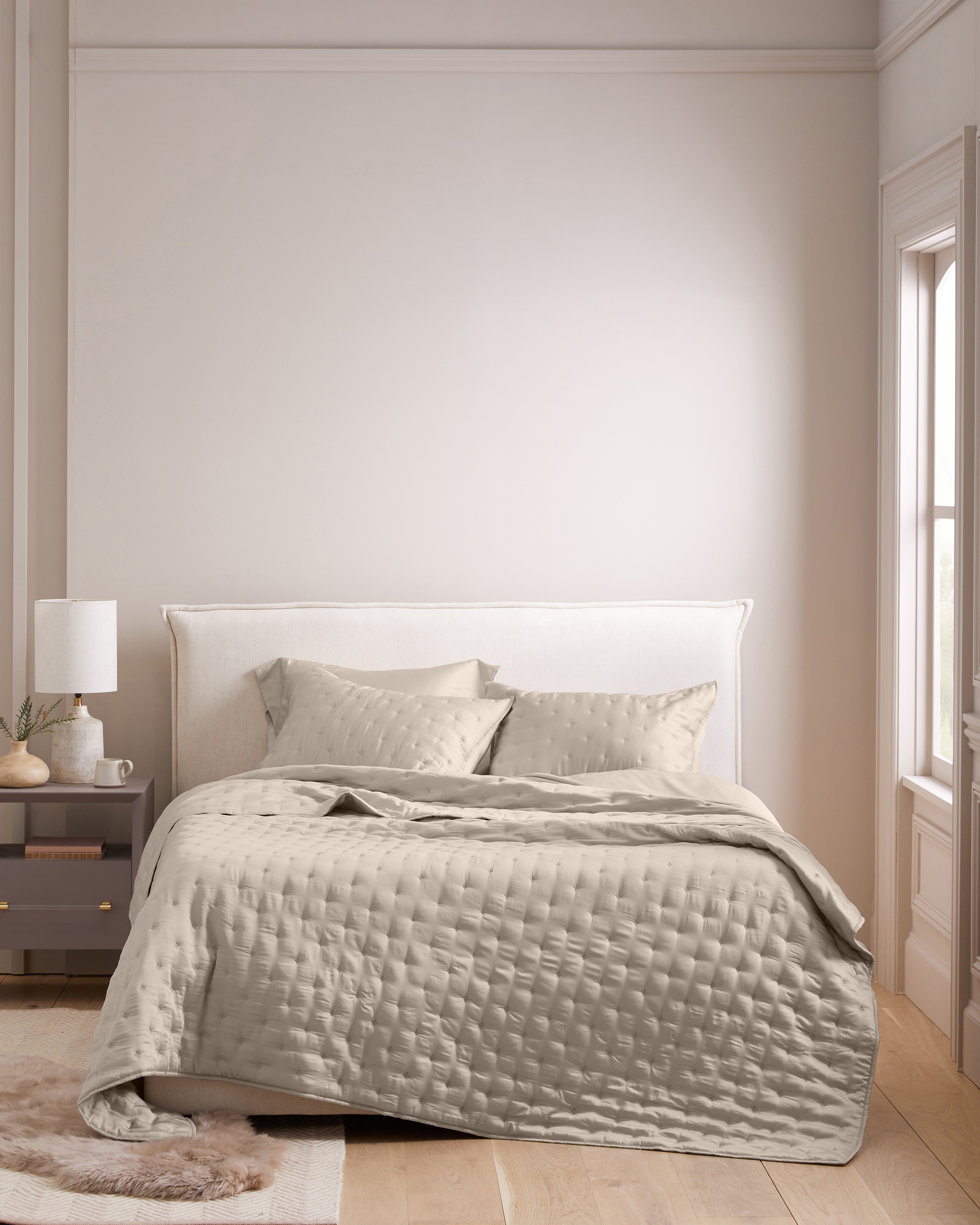 Sand Bamboo Dream Quilt Set