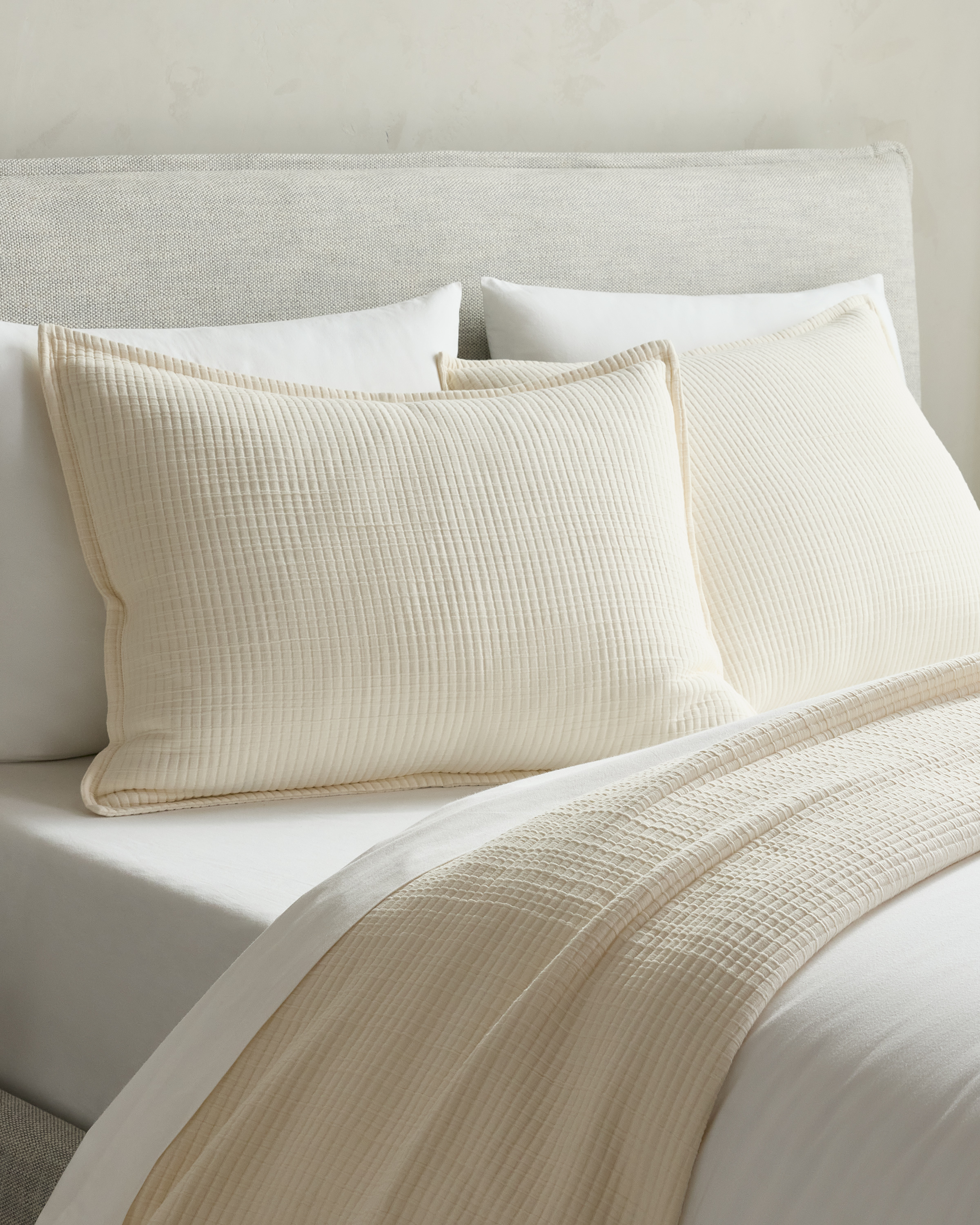 Quince Ribbed Cotton Shams