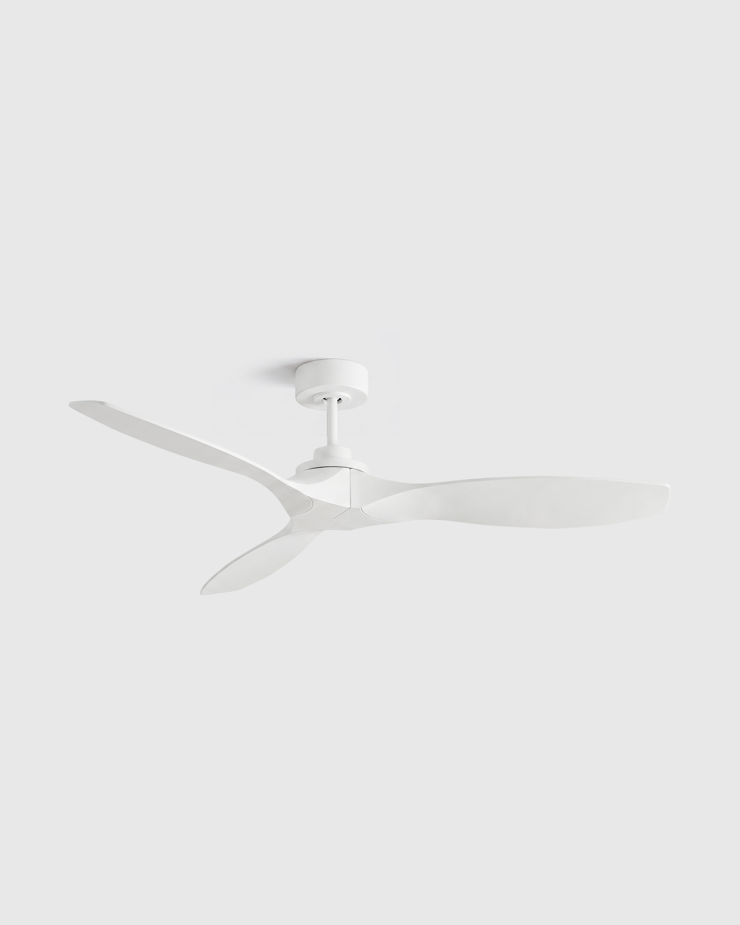 White Outdoor Transitional Ceiling Fan