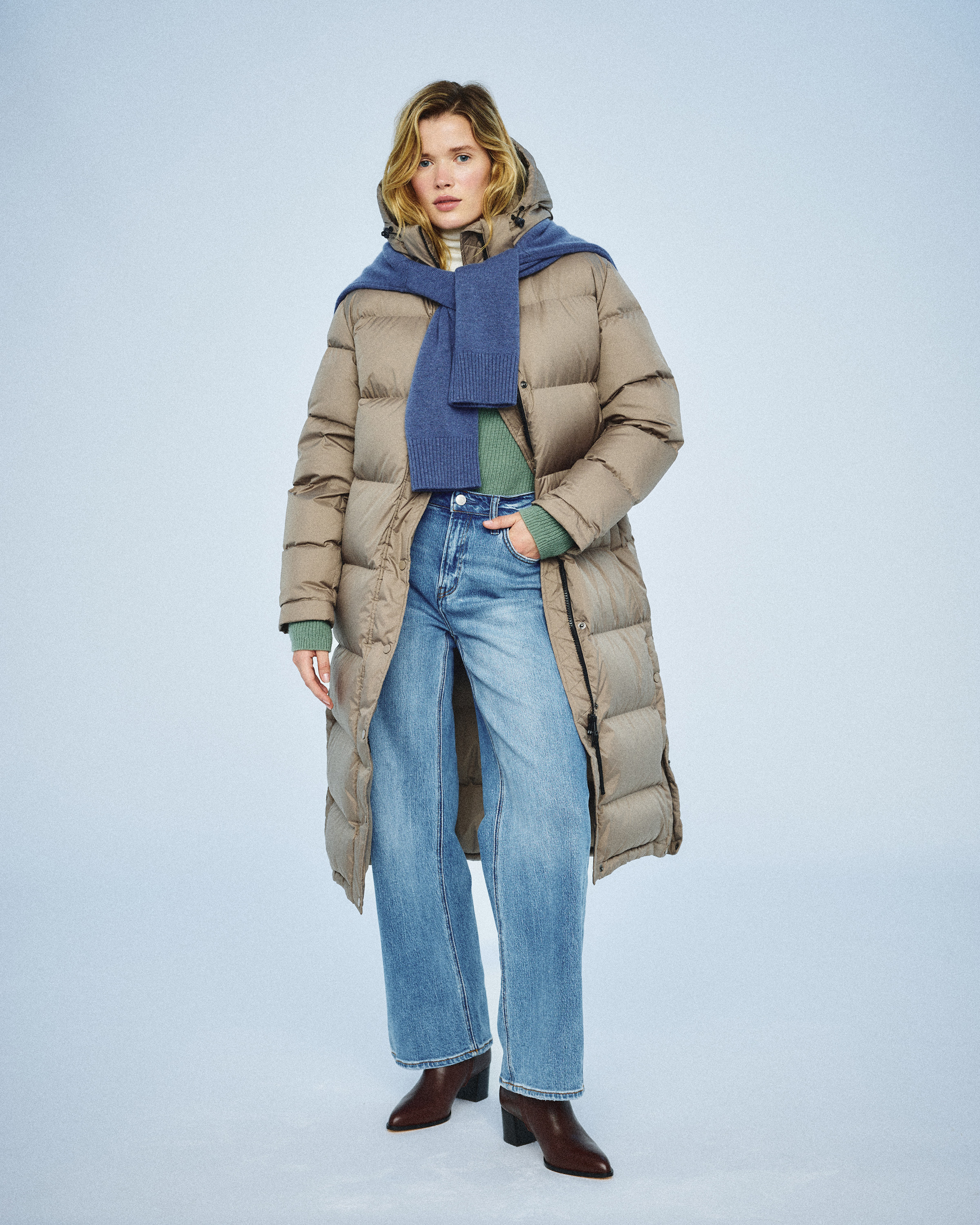 Mongolian Cashmere Oversized Crewneck Sweater