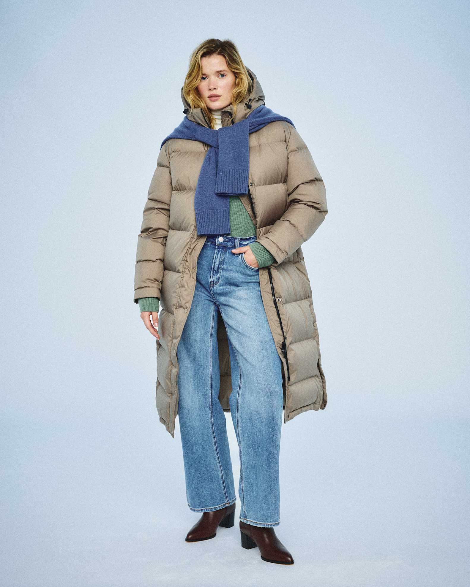 Mongolian Cashmere Oversized Crewneck Sweater